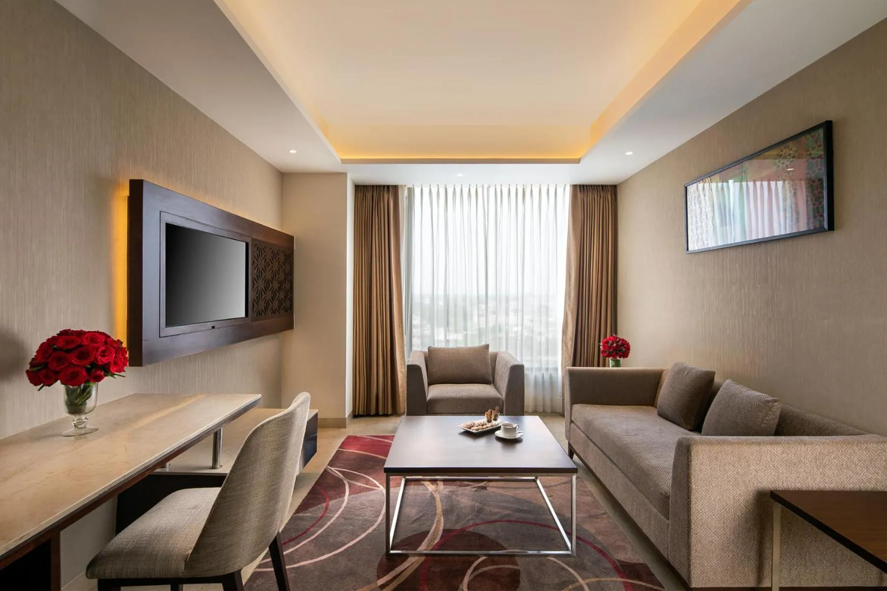 Seating area in Nirvana Sarovar Portico Gorakhpur