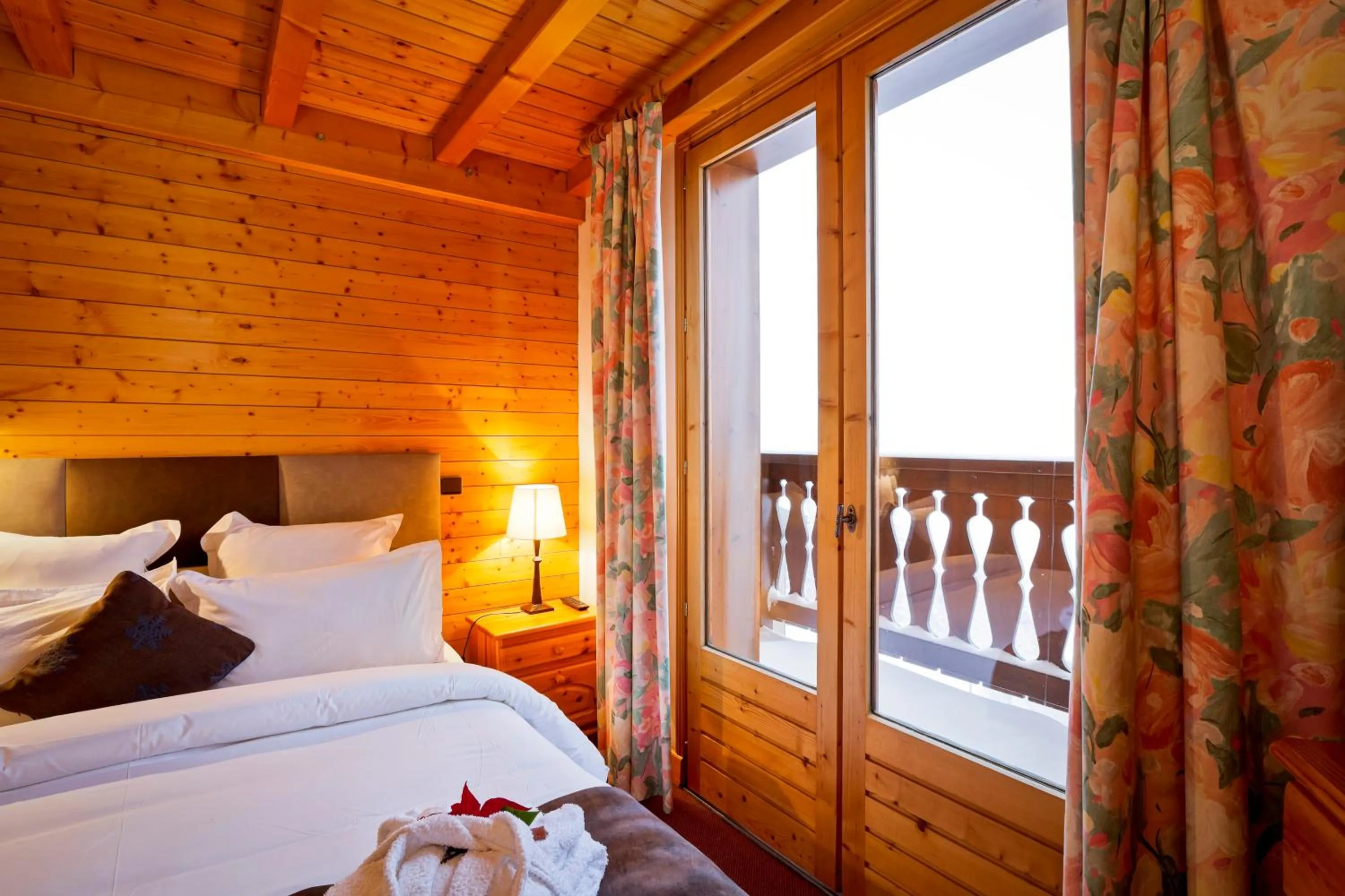 Bedroom, Bed in Hotel les Flocons