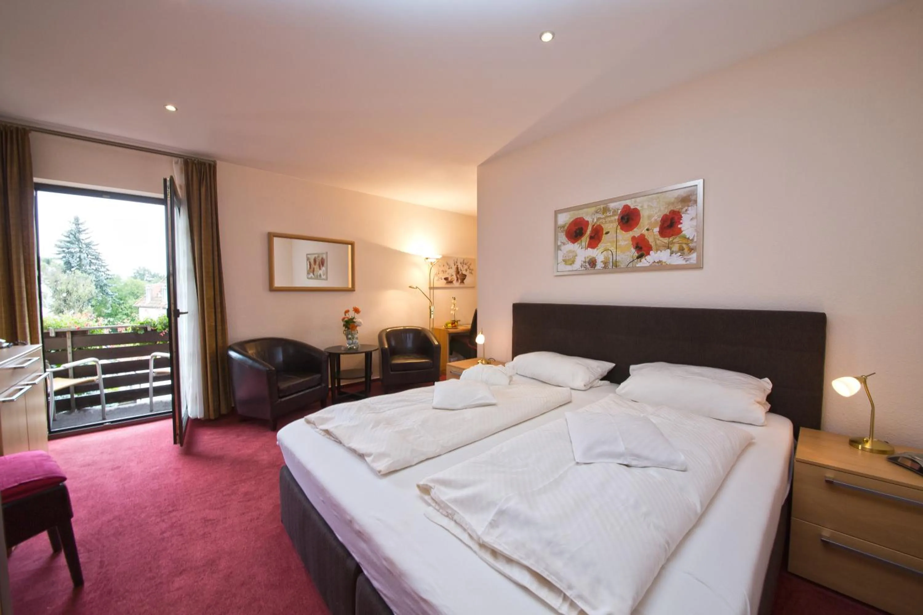 Bed in Hotel Jägerhof
