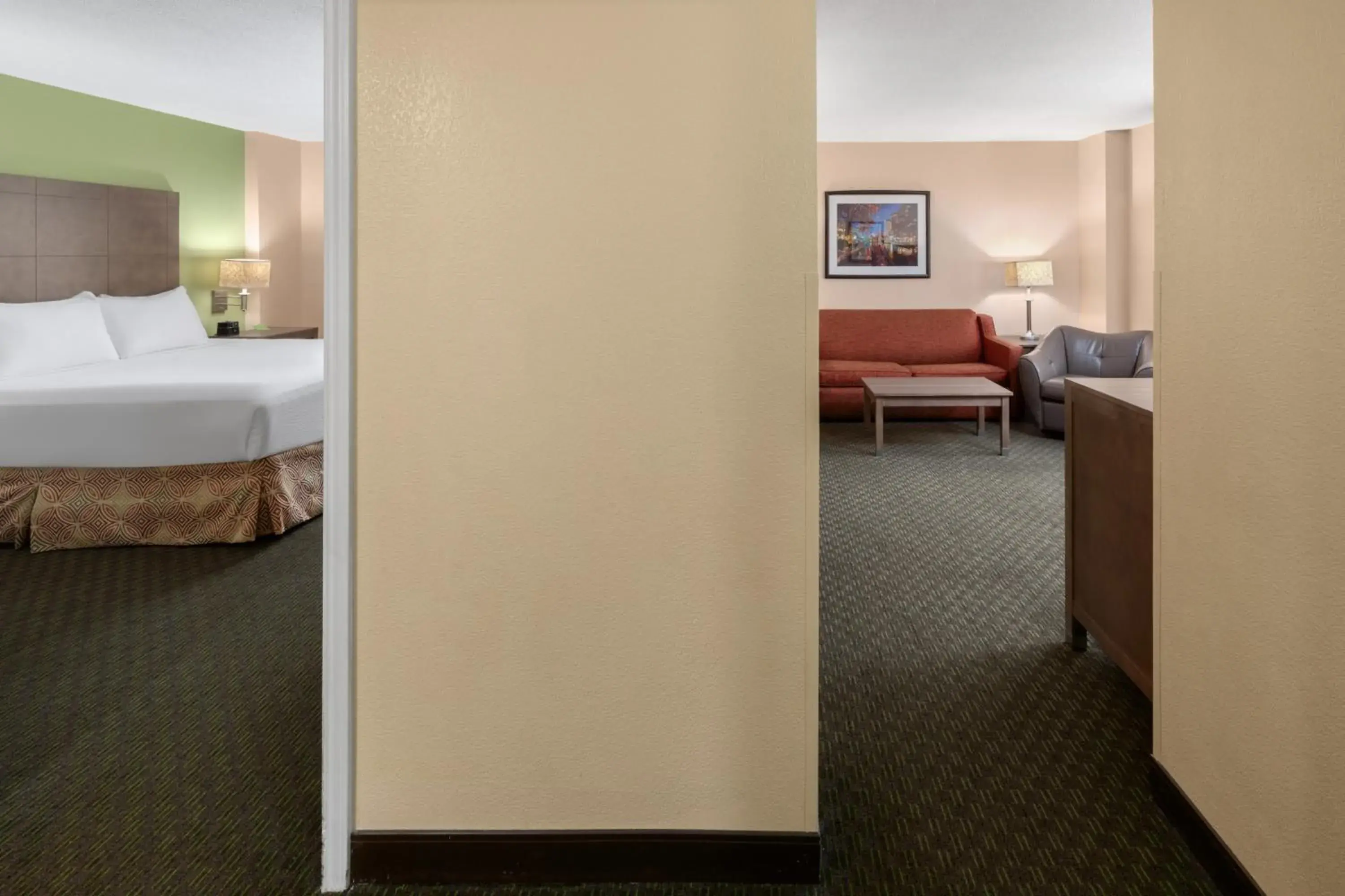 Deluxe King Suite with City View and Mobility/Hearing Impaired Access - Non-Smoking in La Quinta by Wyndham San Antonio Medical Ctr. NW Deluxe King Suite with City View and Mobility/Hearing Impaired Access - Non-Smoking in La Quinta by Wyndham San Antonio Medical Ctr. NW