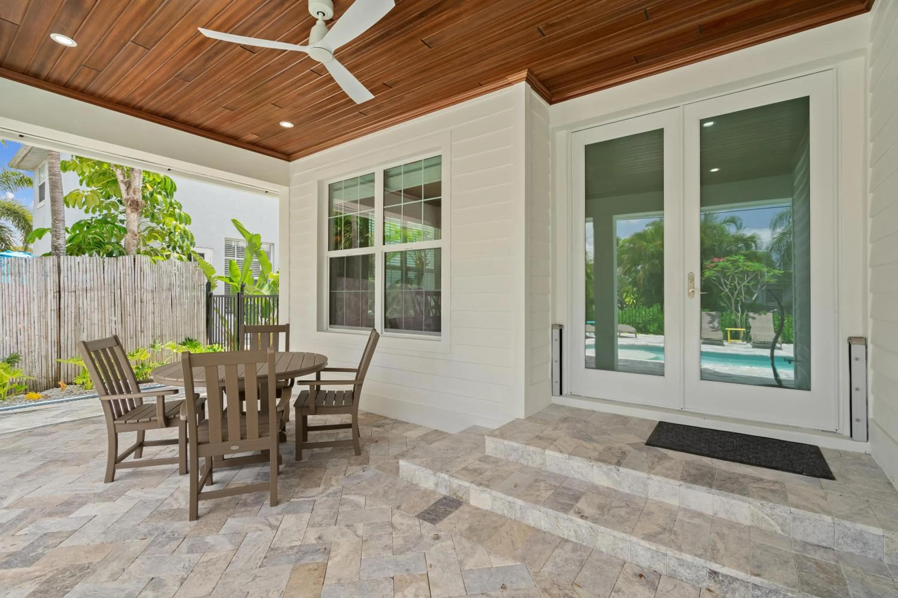 Patio in Sardinia Vacation Rental