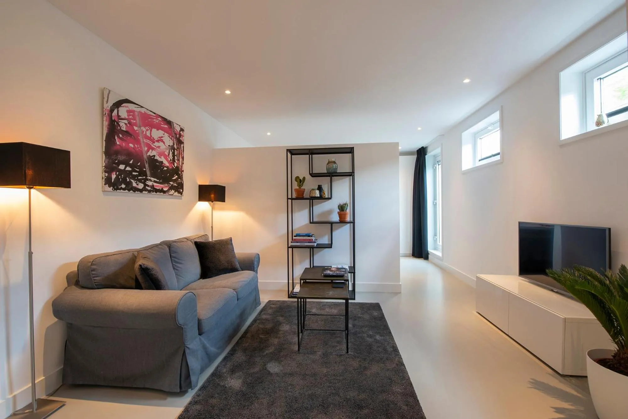 Living room in Longhouse Studio Zandvoort