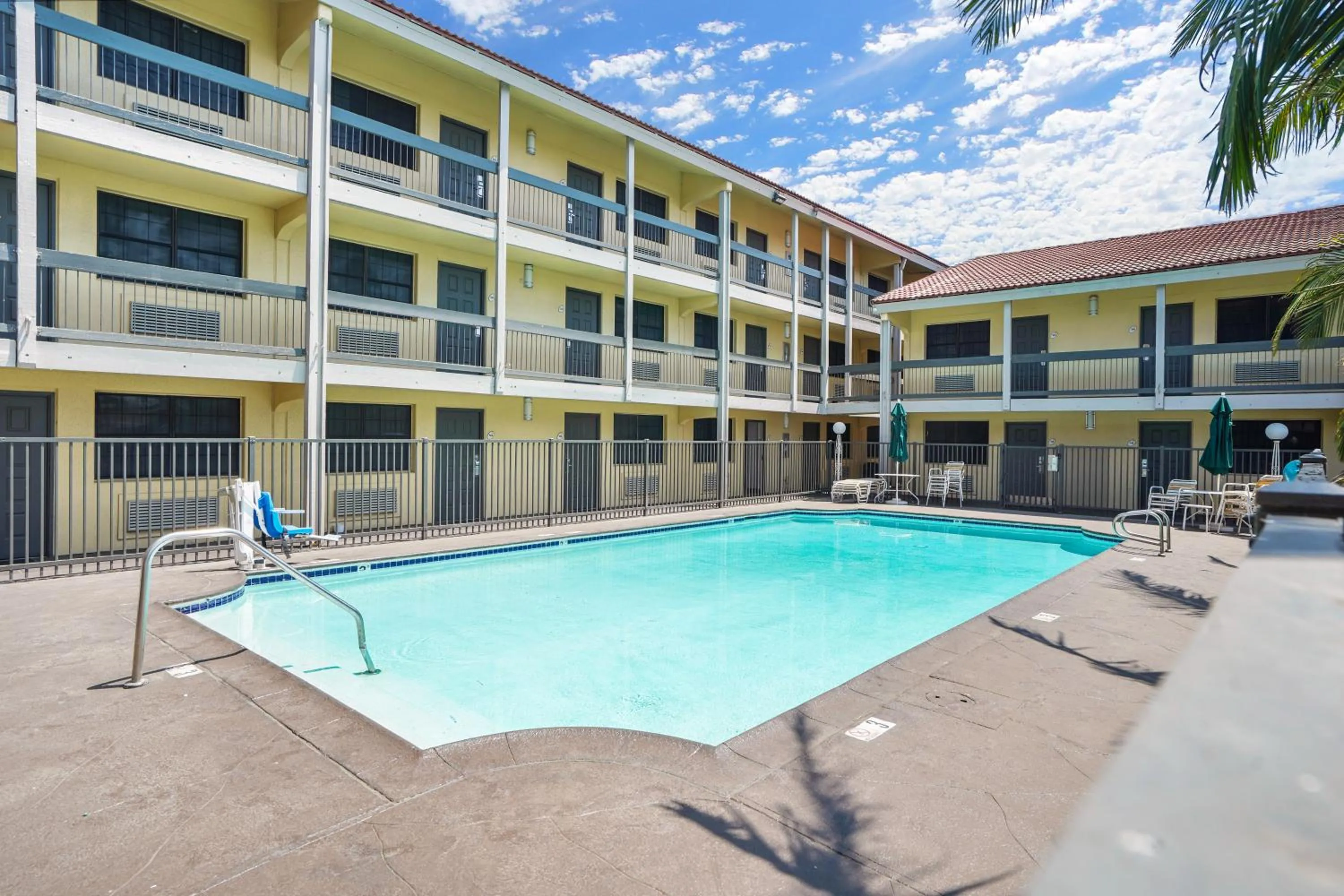 Swimming pool in La Quinta Inn by Wyndham Costa Mesa Orange County