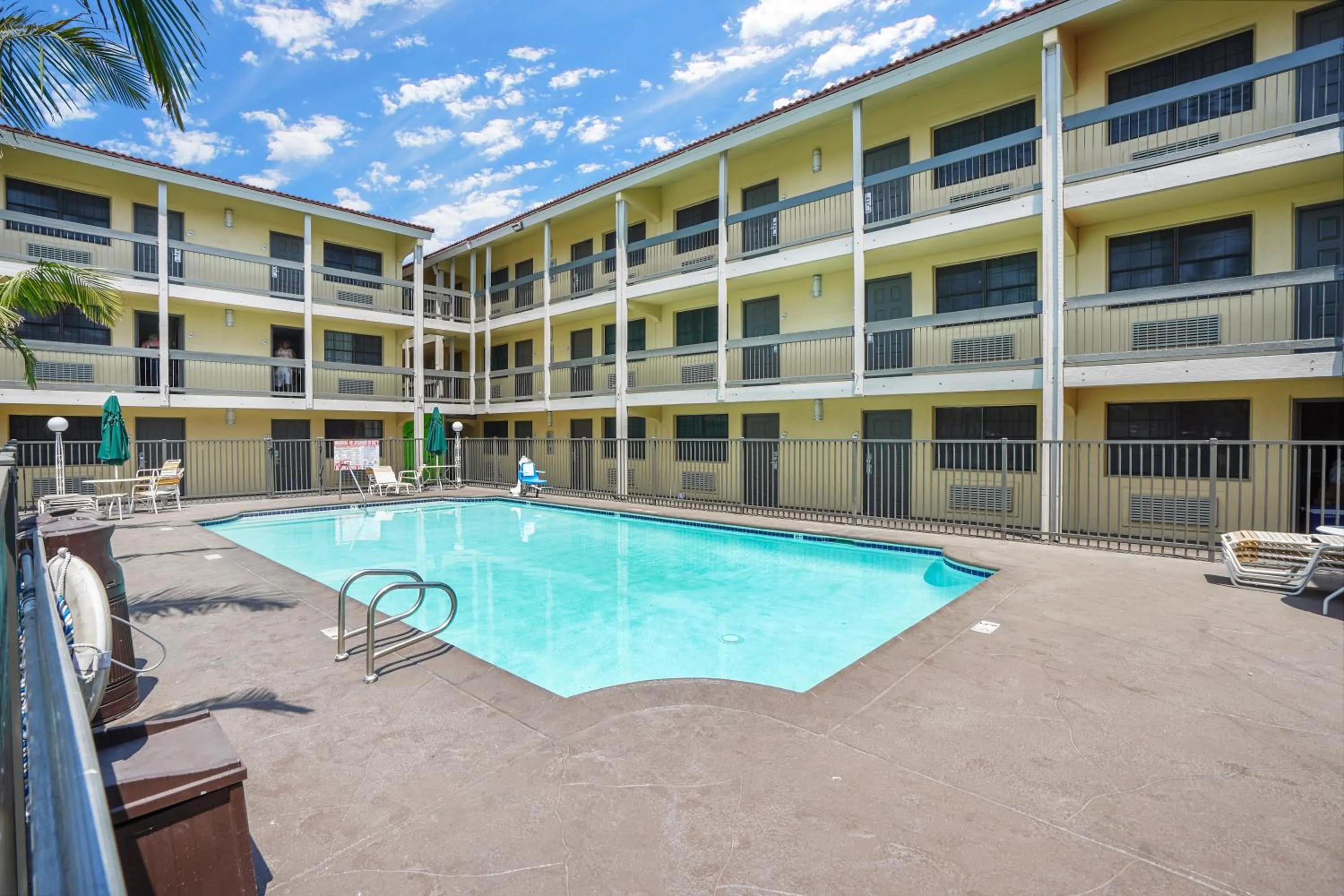 Swimming pool in La Quinta Inn by Wyndham Costa Mesa Orange County