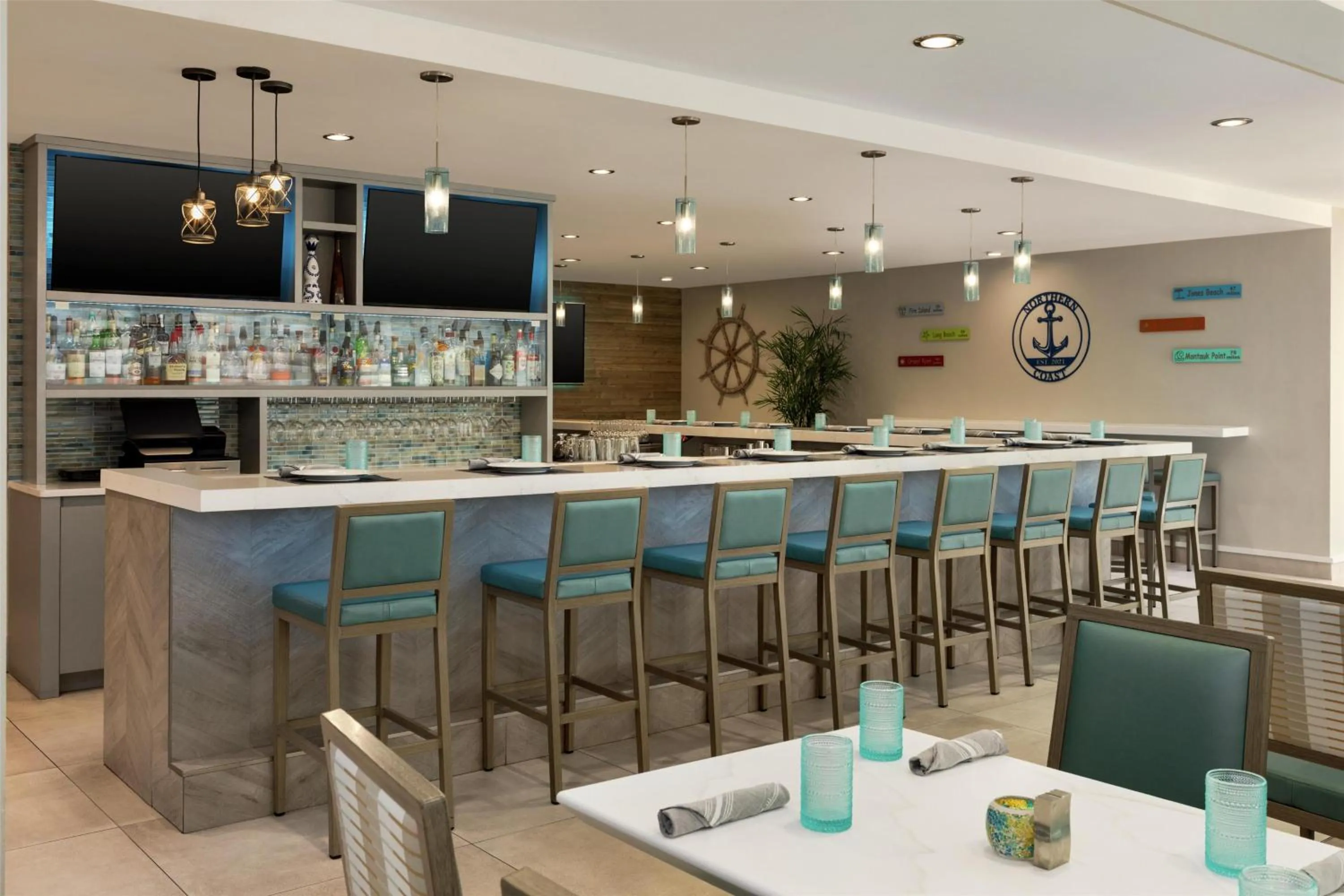 Lounge or bar in Hilton Garden Inn Stony Brook