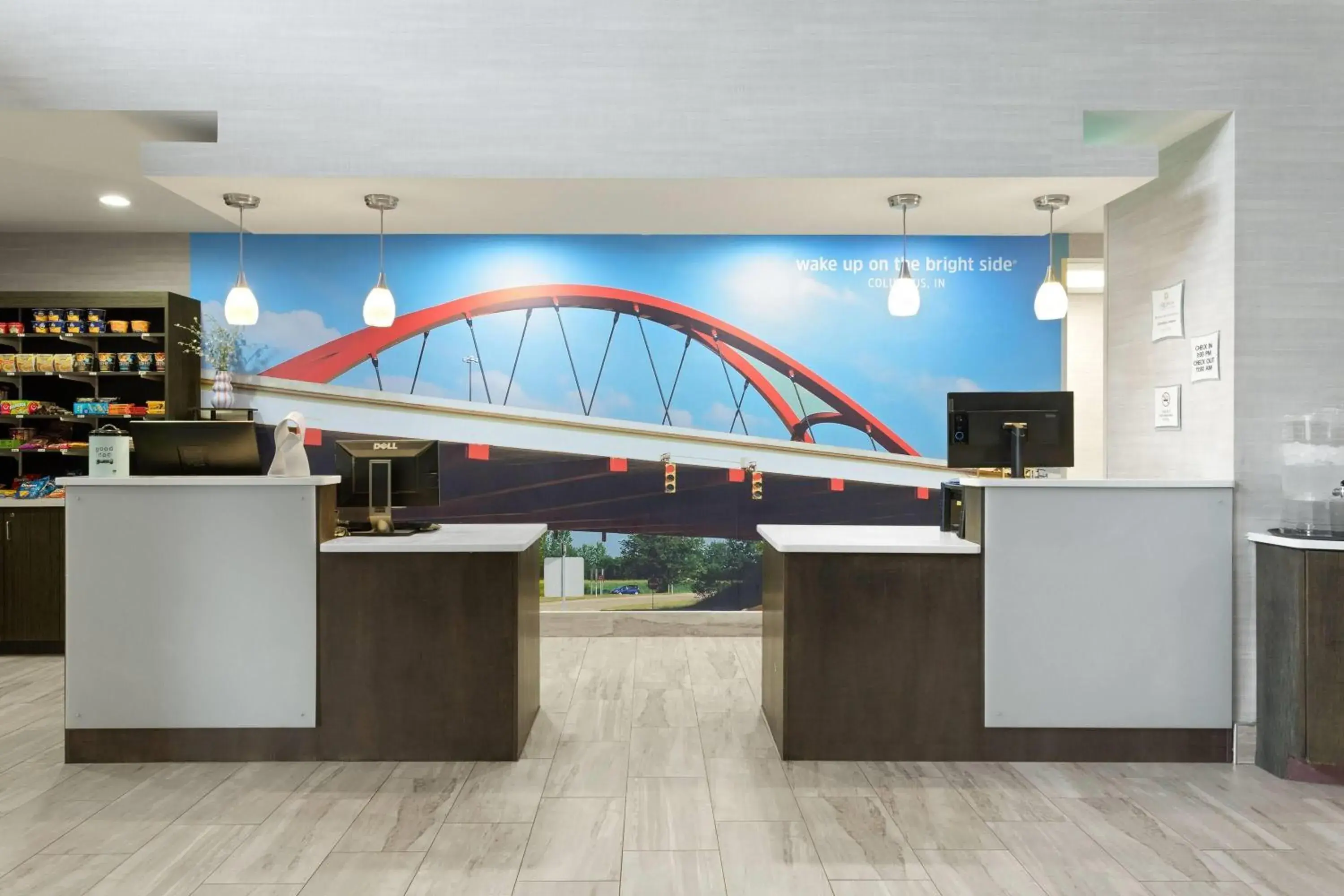 Lobby or reception in La Quinta by Wyndham Columbus - Edinburgh Lobby or reception in La Quinta by Wyndham Columbus - Edinburgh