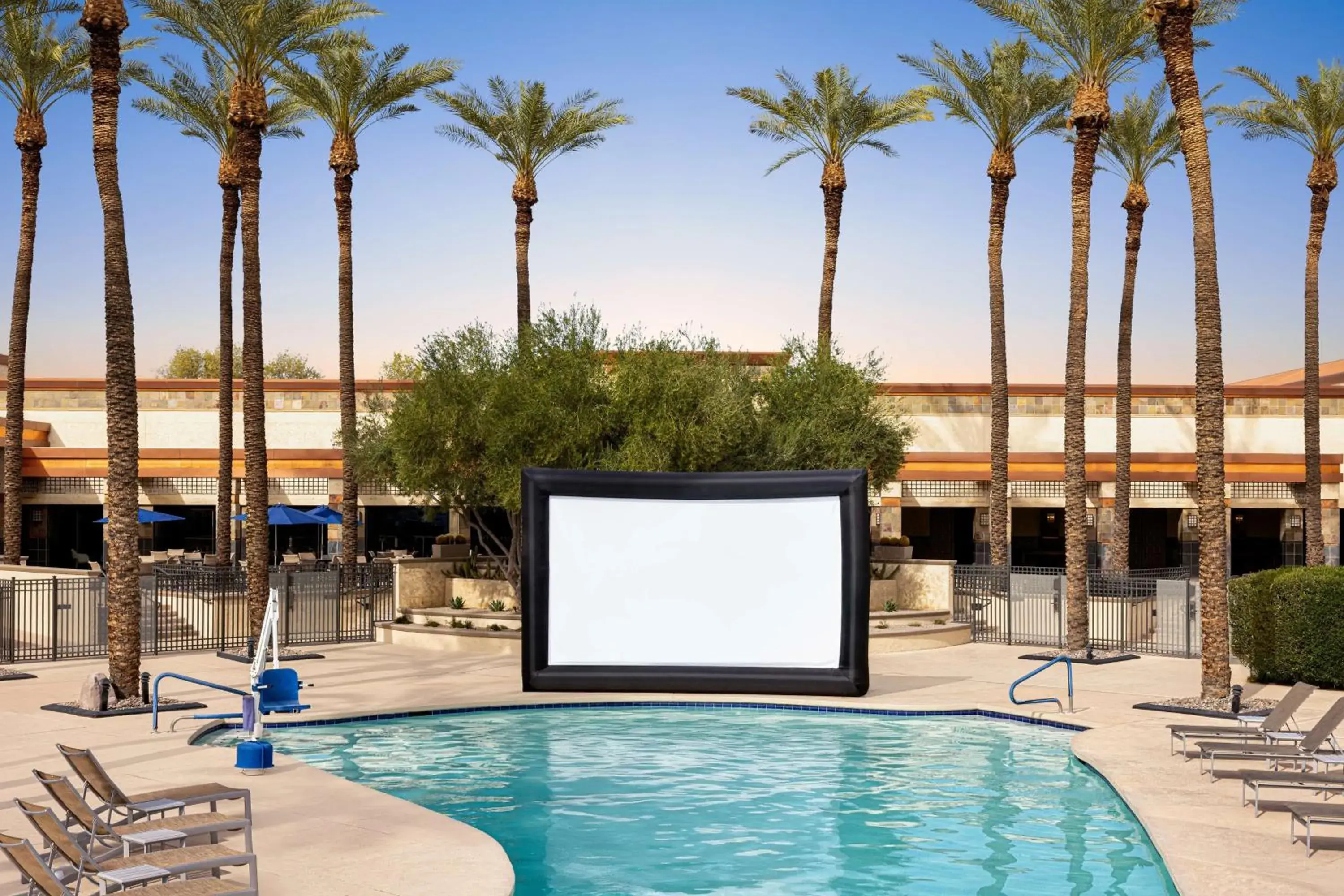 Pool view in Hilton Scottsdale Resort & Villas Pool view in Hilton Scottsdale Resort & Villas