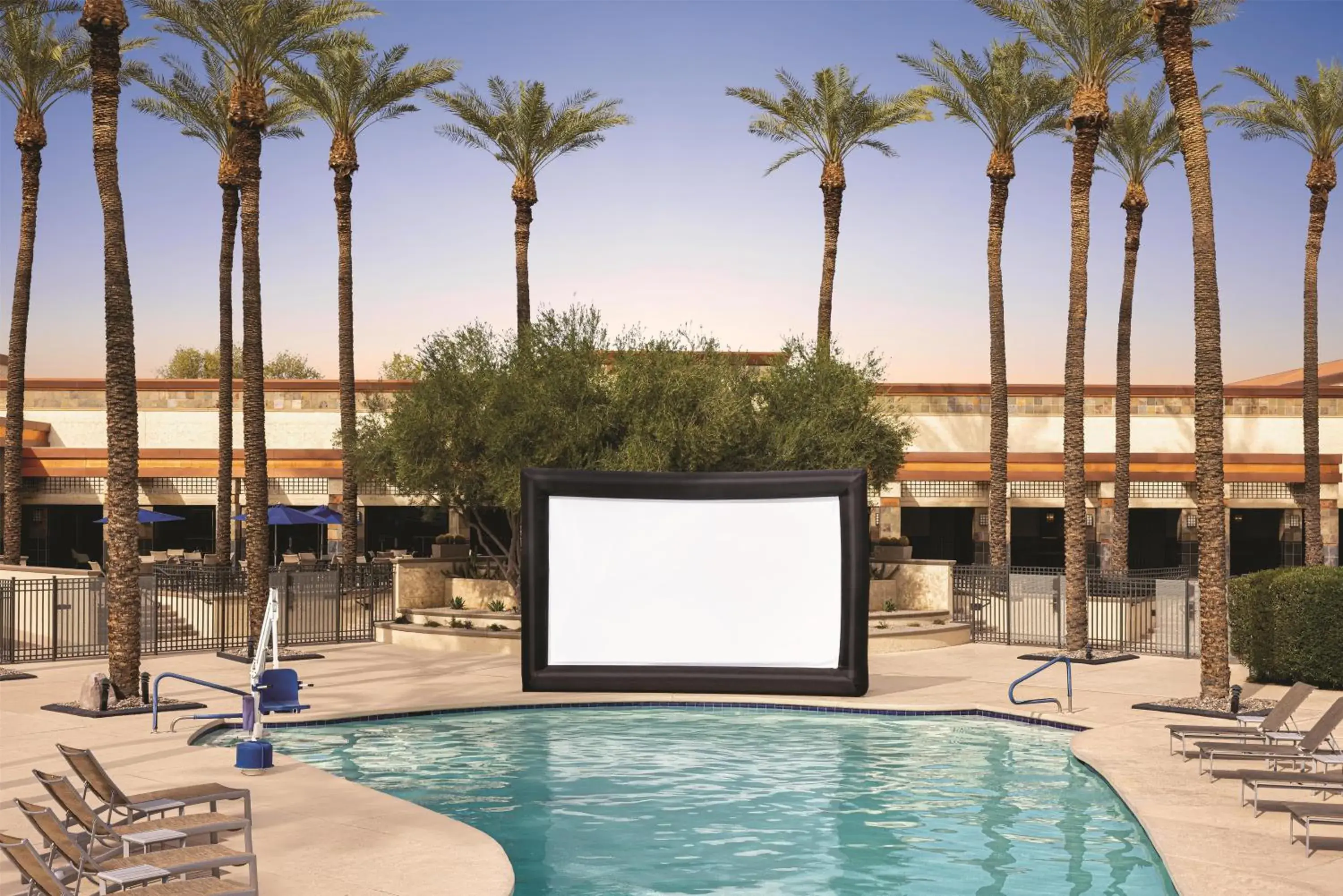 Pool view in Hilton Scottsdale Resort & Villas Pool view in Hilton Scottsdale Resort & Villas