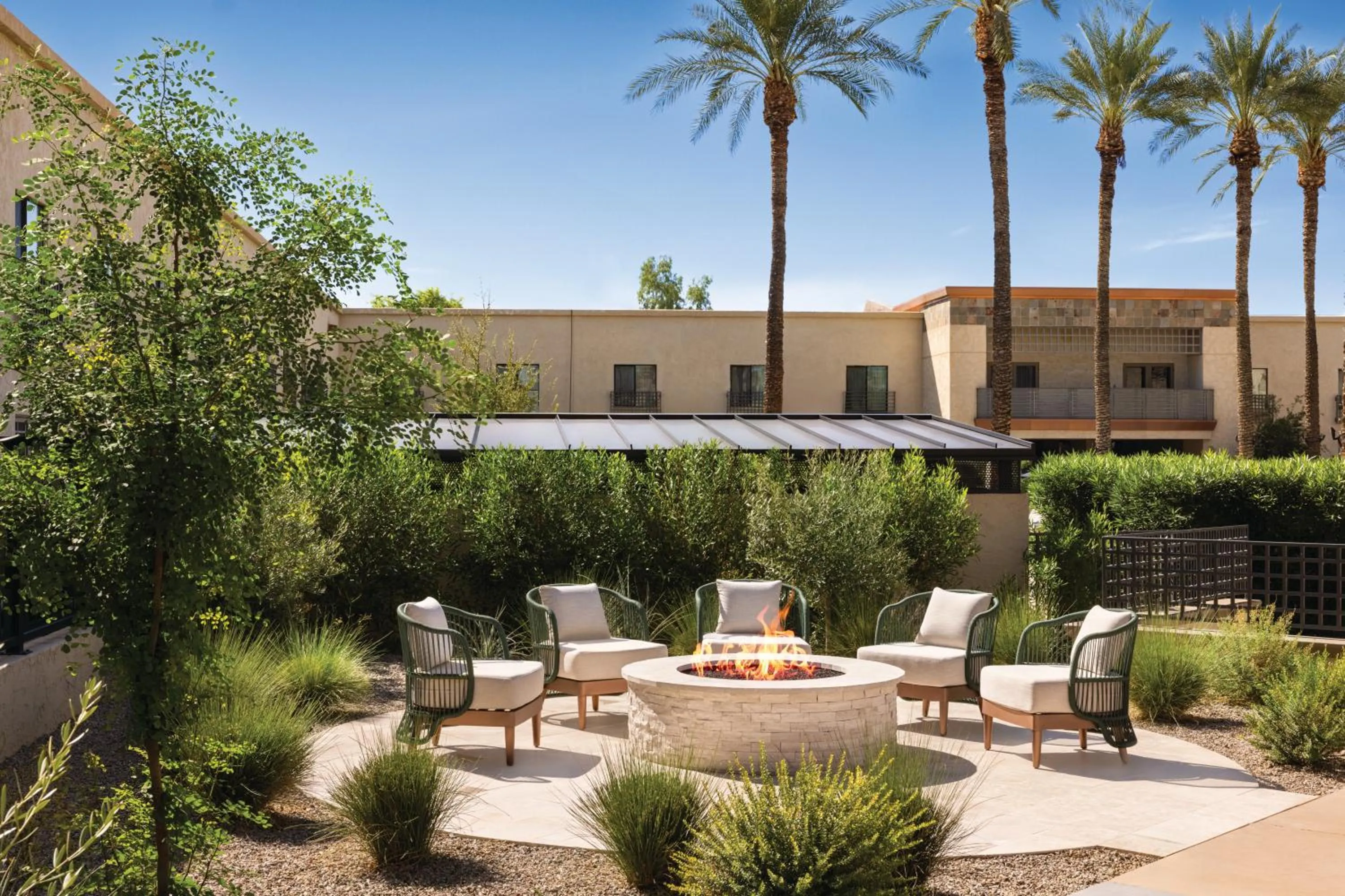 fireplace in Hilton Scottsdale Resort & Villas