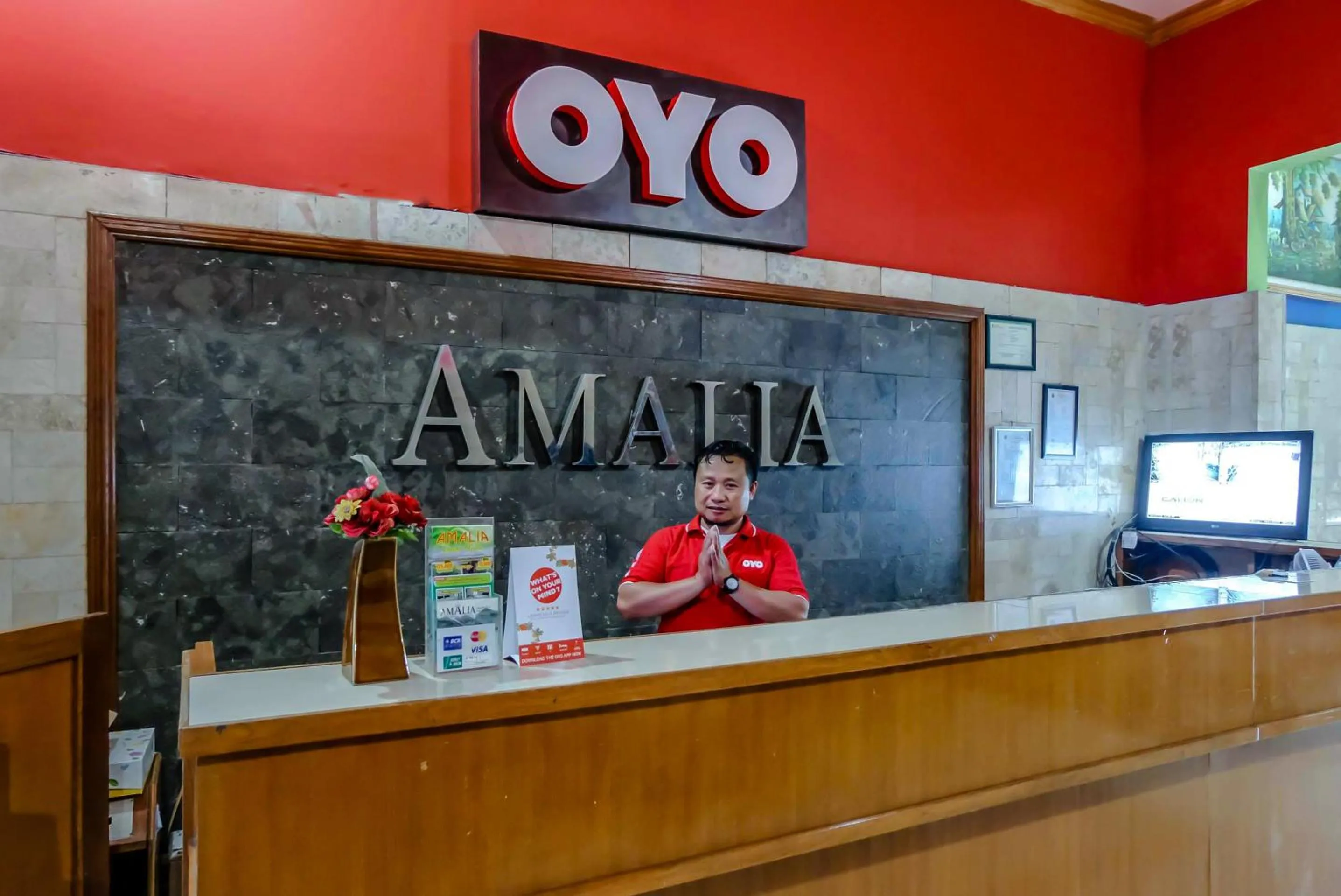 Lobby or reception in Hotel O Guest House Amalia Malang