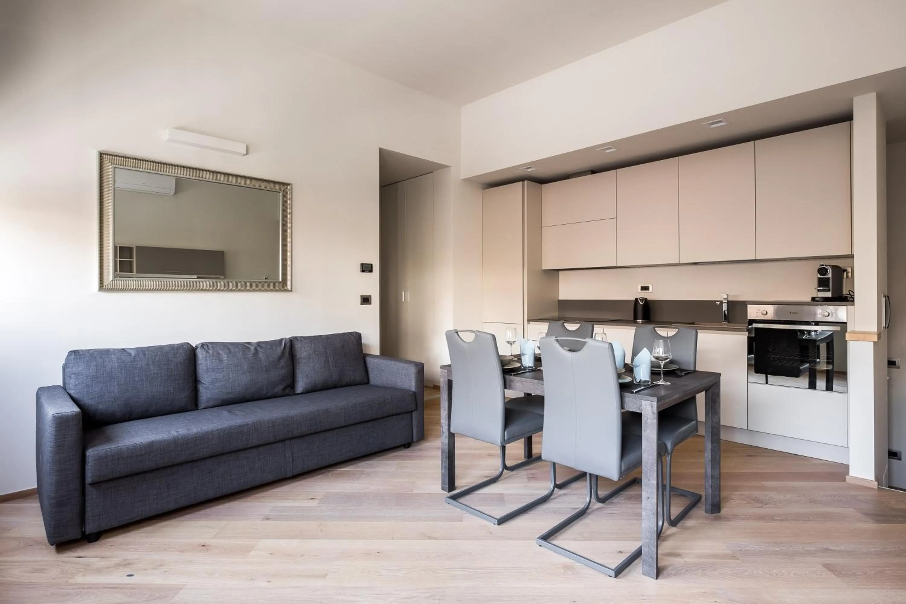 Kitchen or kitchenette in Aparthotel Sant'Orsola