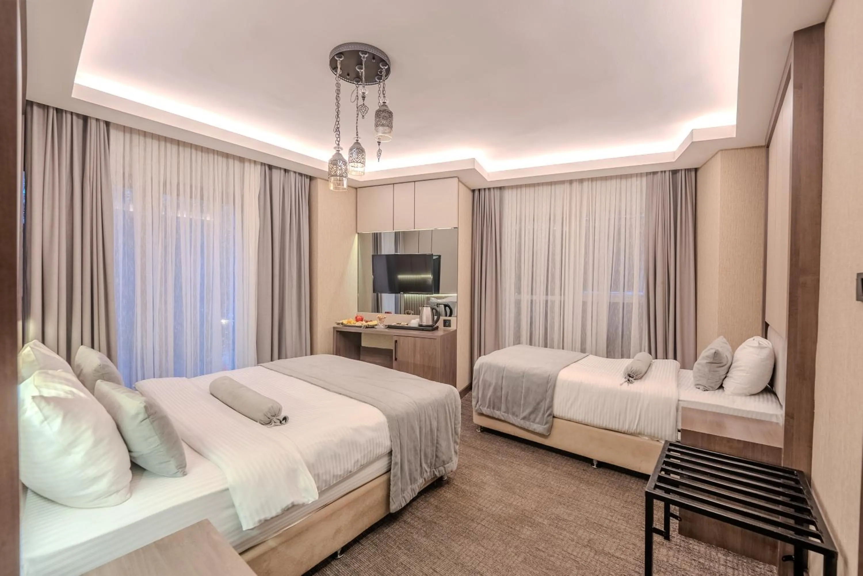 Photo of the whole room, Bed in BEST GARDEN HOTEL