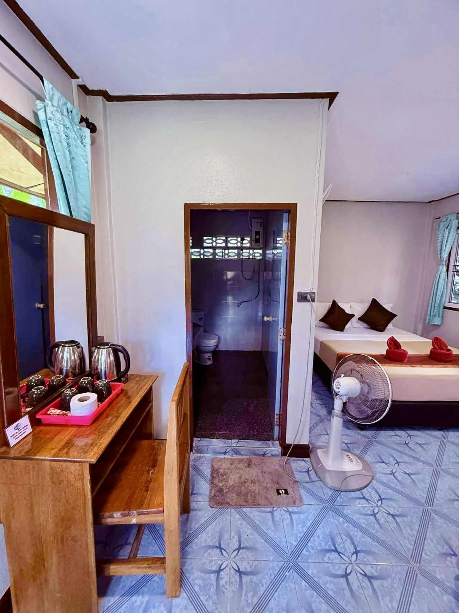 Bed in Khao Sok Nung House