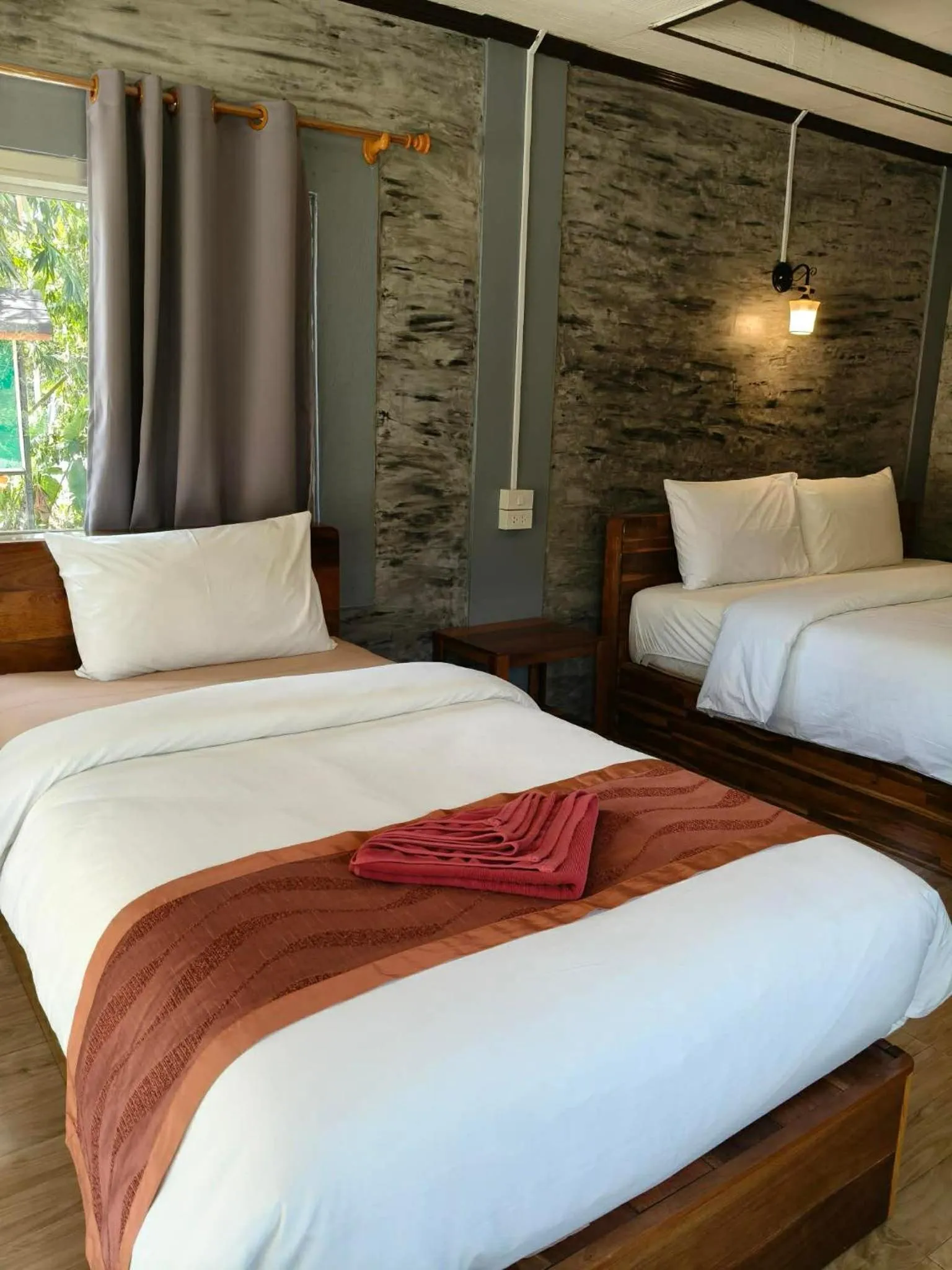 Bed in Khao Sok Nung House