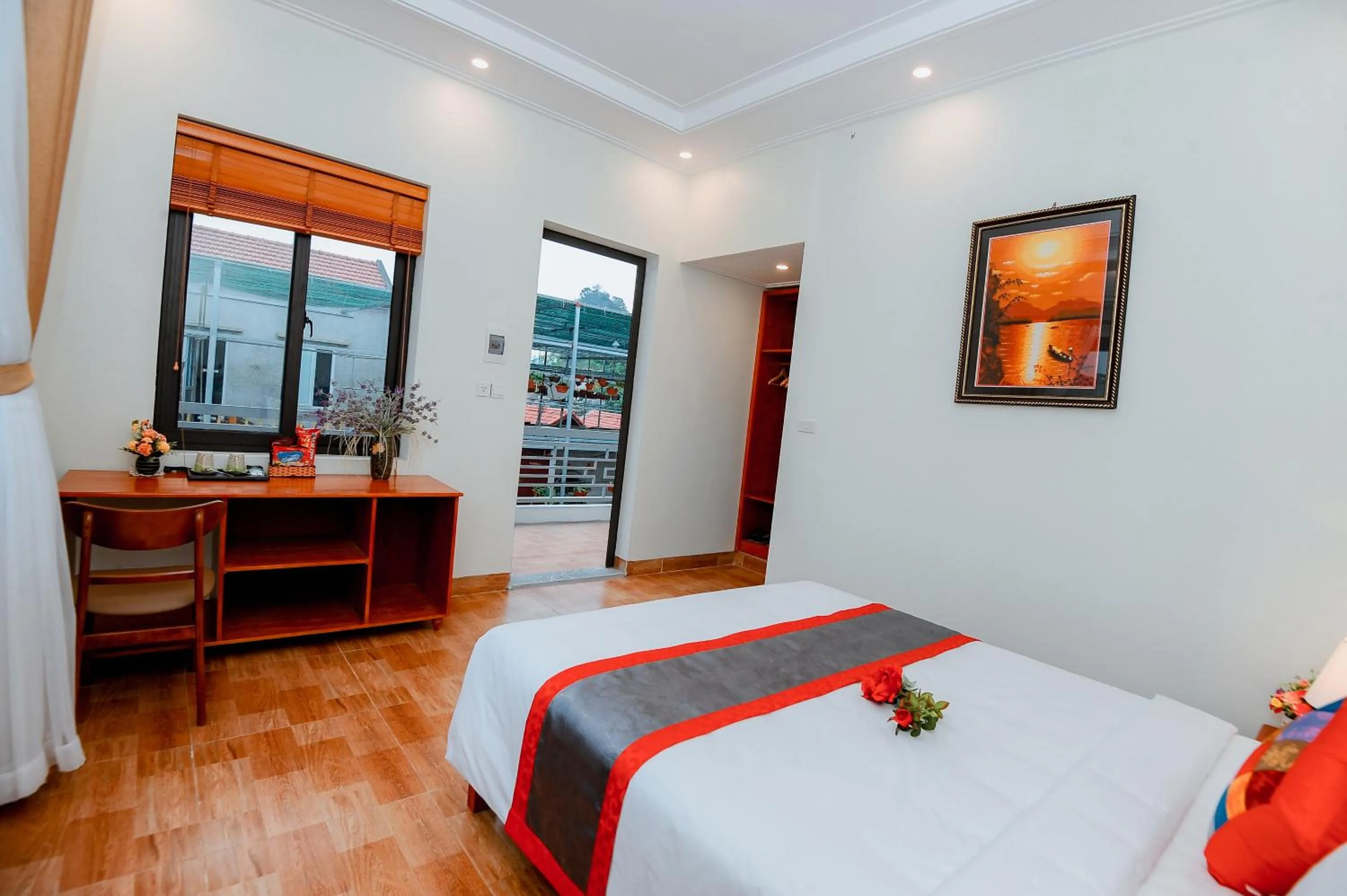 Bed in Tam Coc Golden Sky Homestay