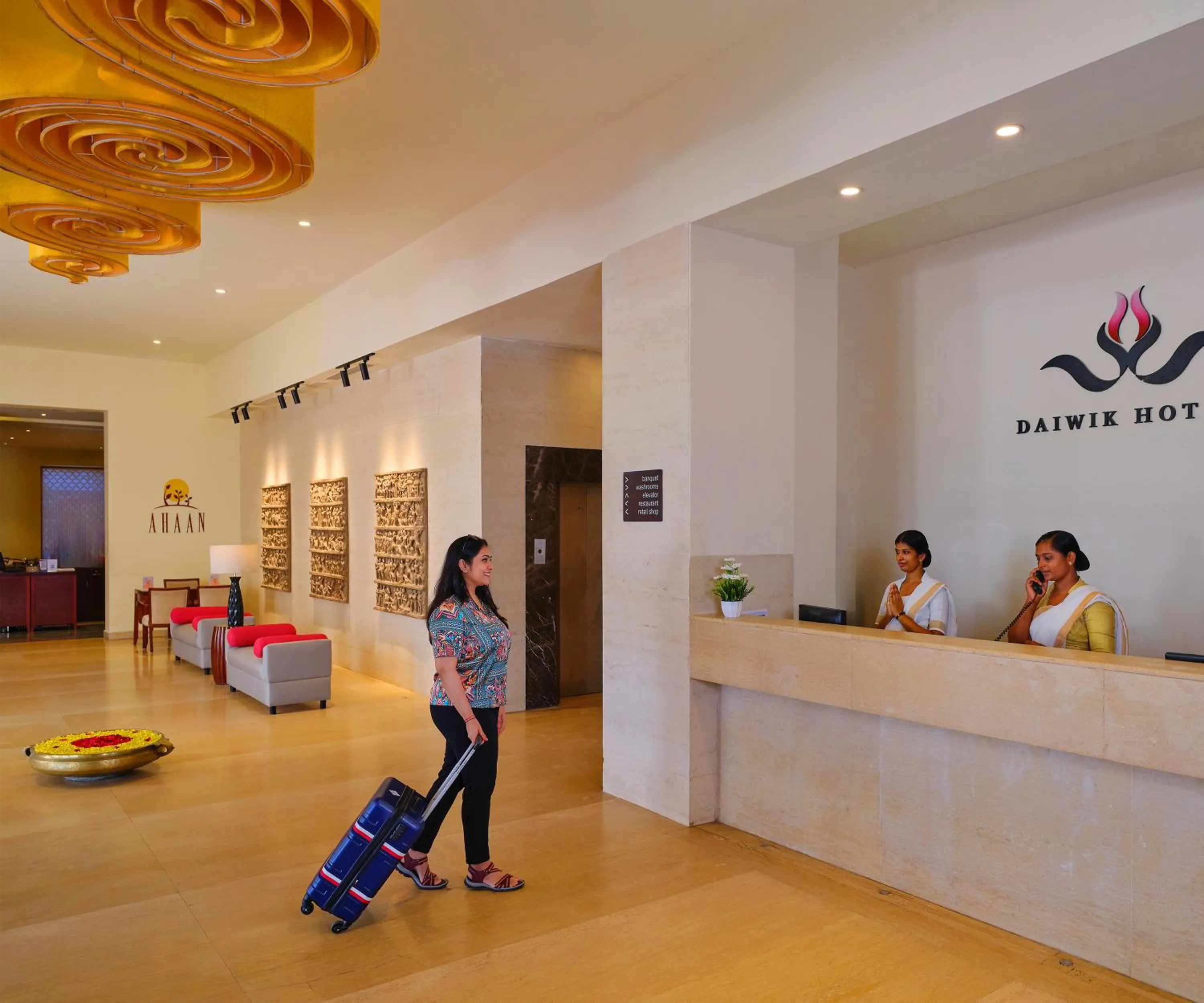 Lobby or reception in Daiwik Hotels Rameswaram
