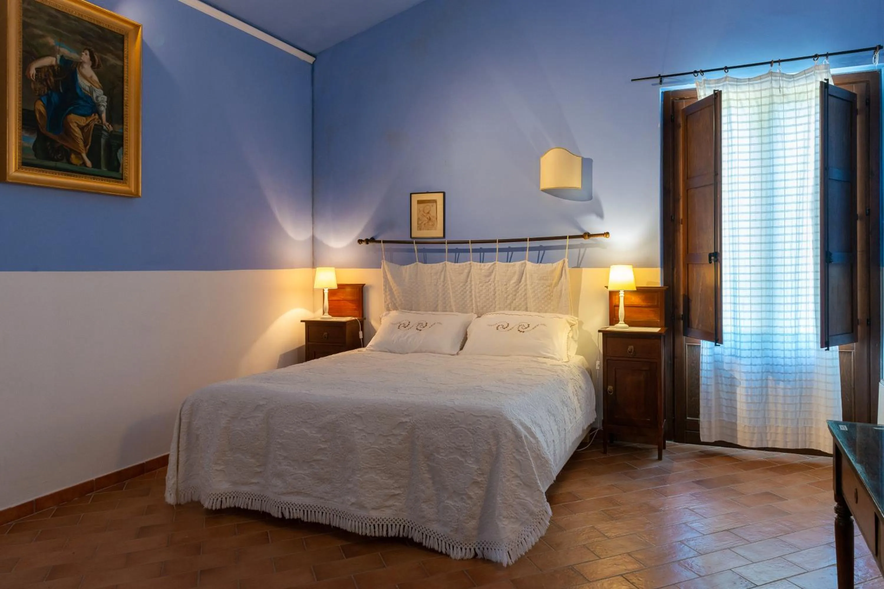 Bed in Villa Trigona