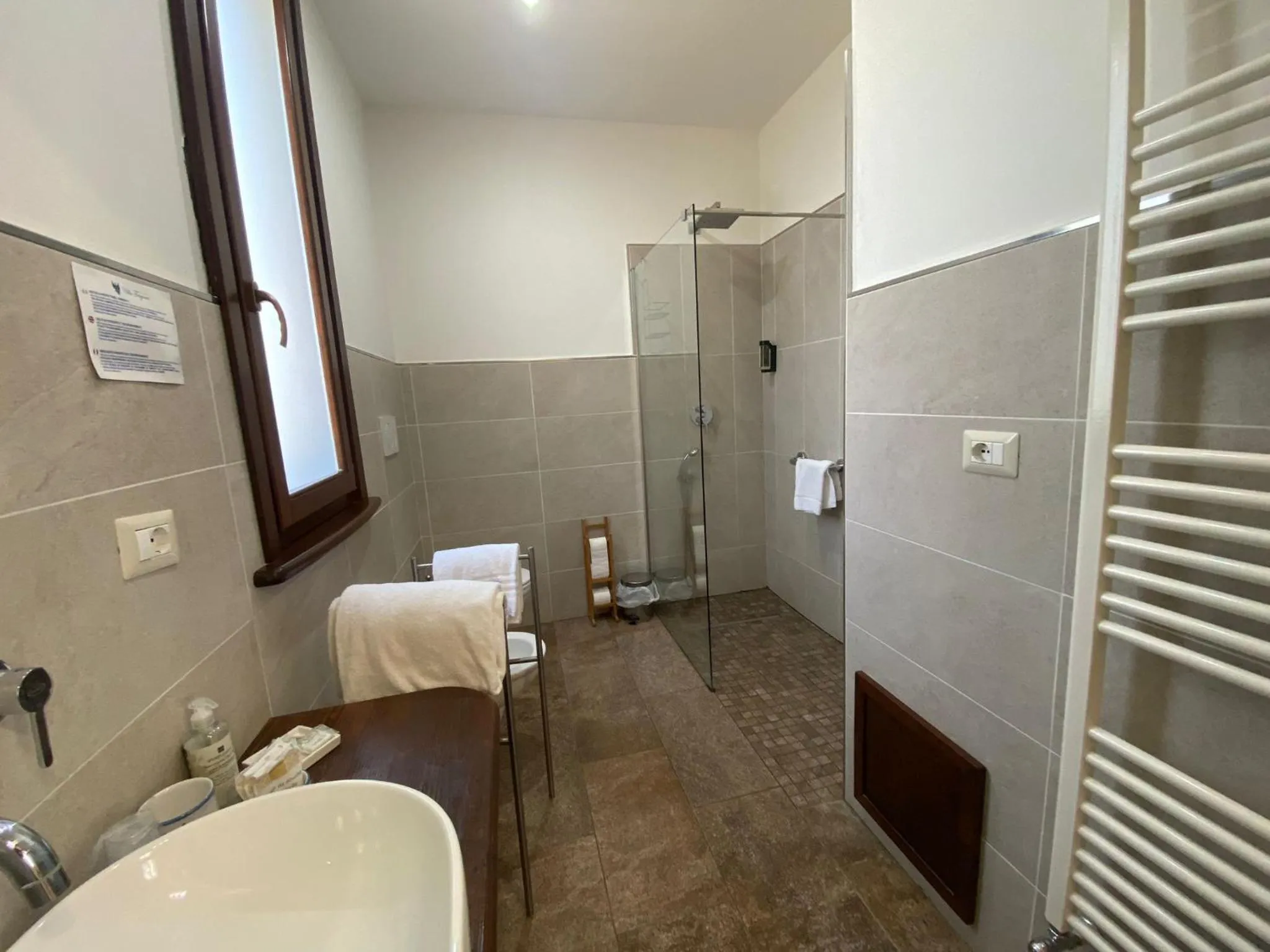 Shower in Villa Trigona