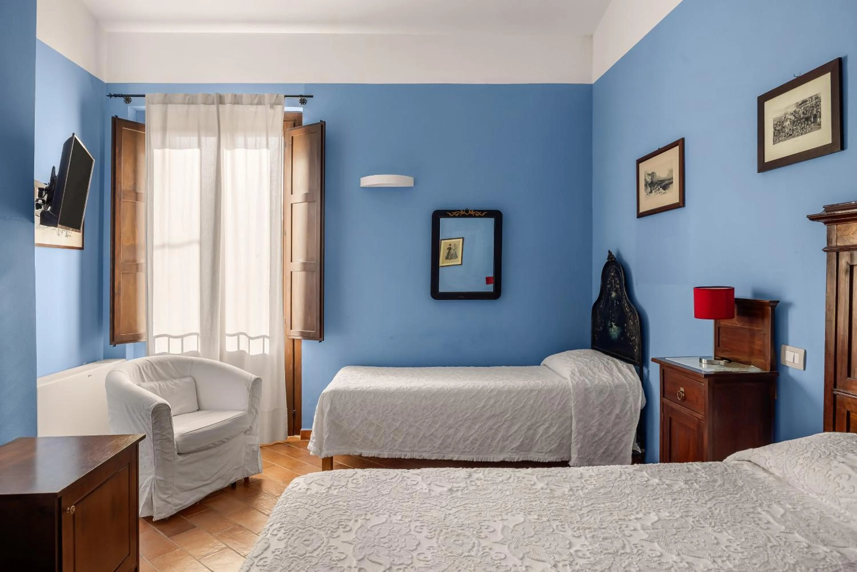 Bed in Villa Trigona