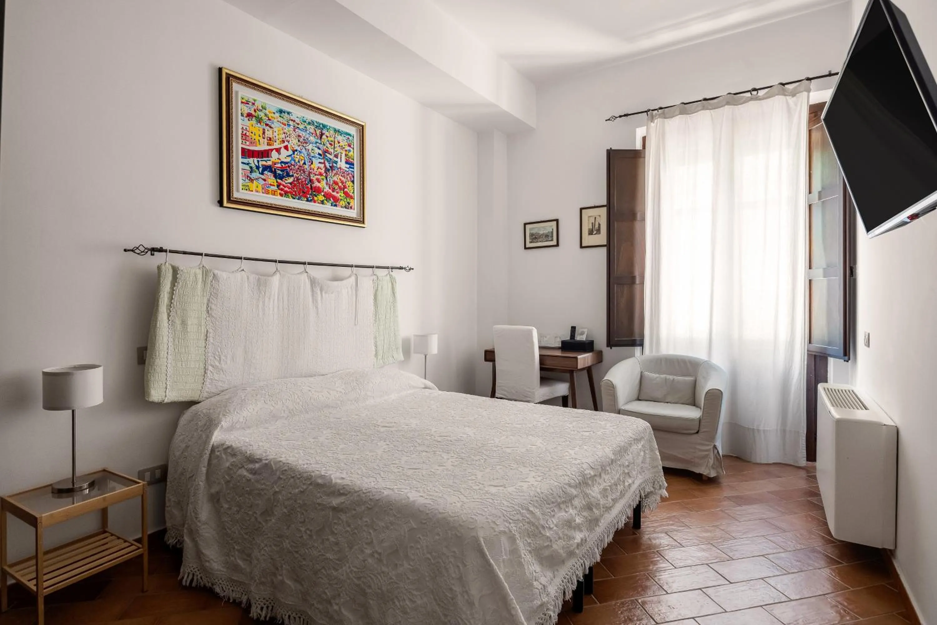 Bed in Villa Trigona