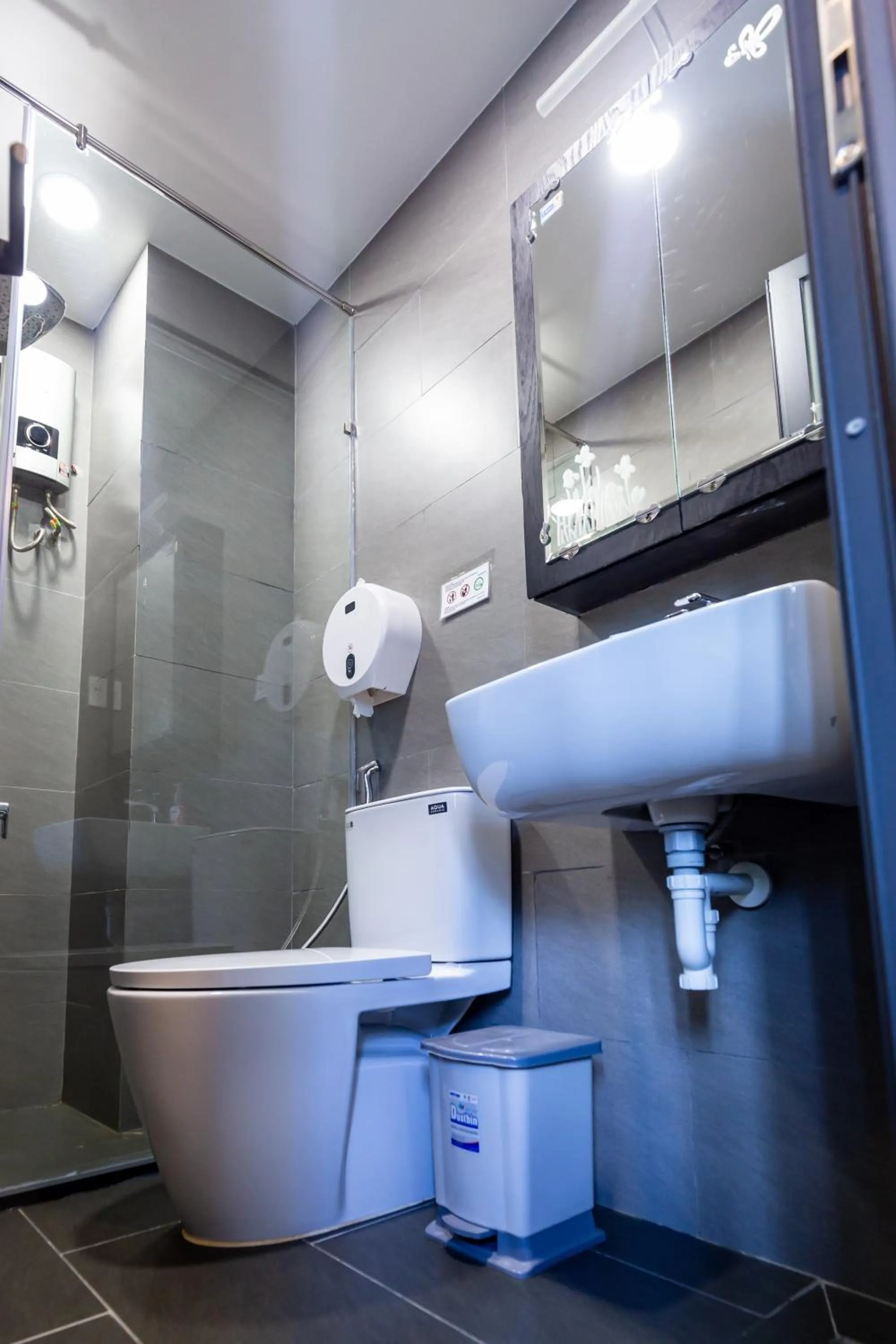 Shower in Brand New Cozy Home in D1 wBalcony