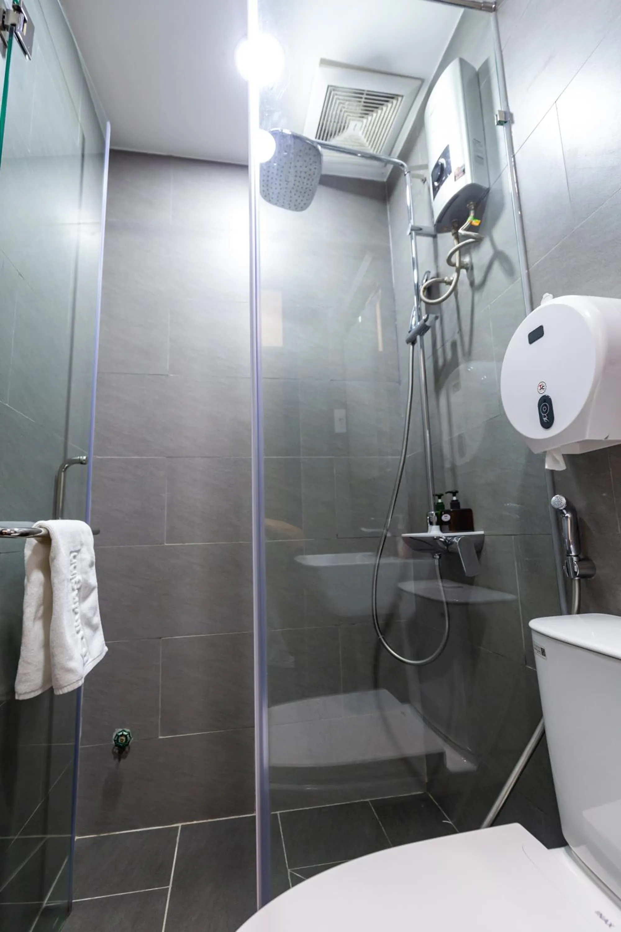 Shower in Brand New Cozy Home in D1 wBalcony