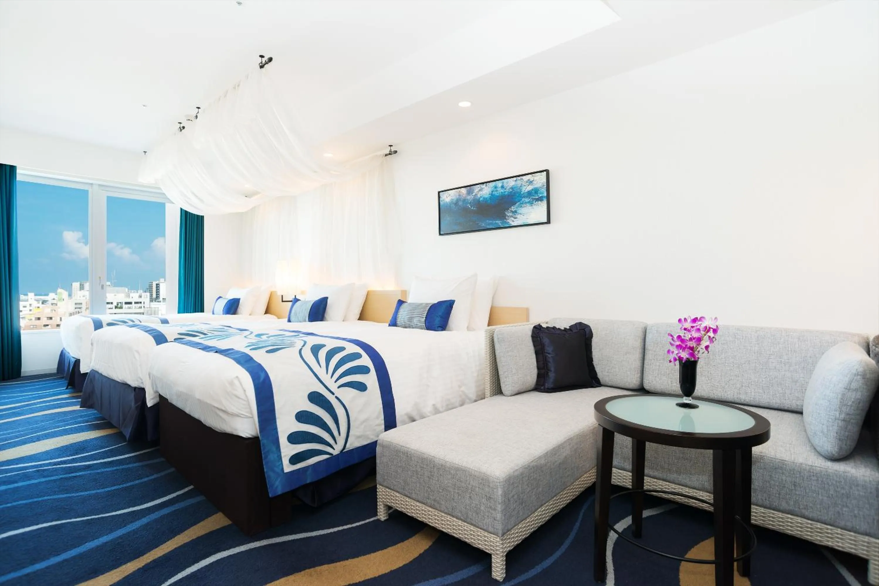 Standard Twin Room with Extra bed with View Bath - Non-Smoking in Rihga Royal Gran Okinawa