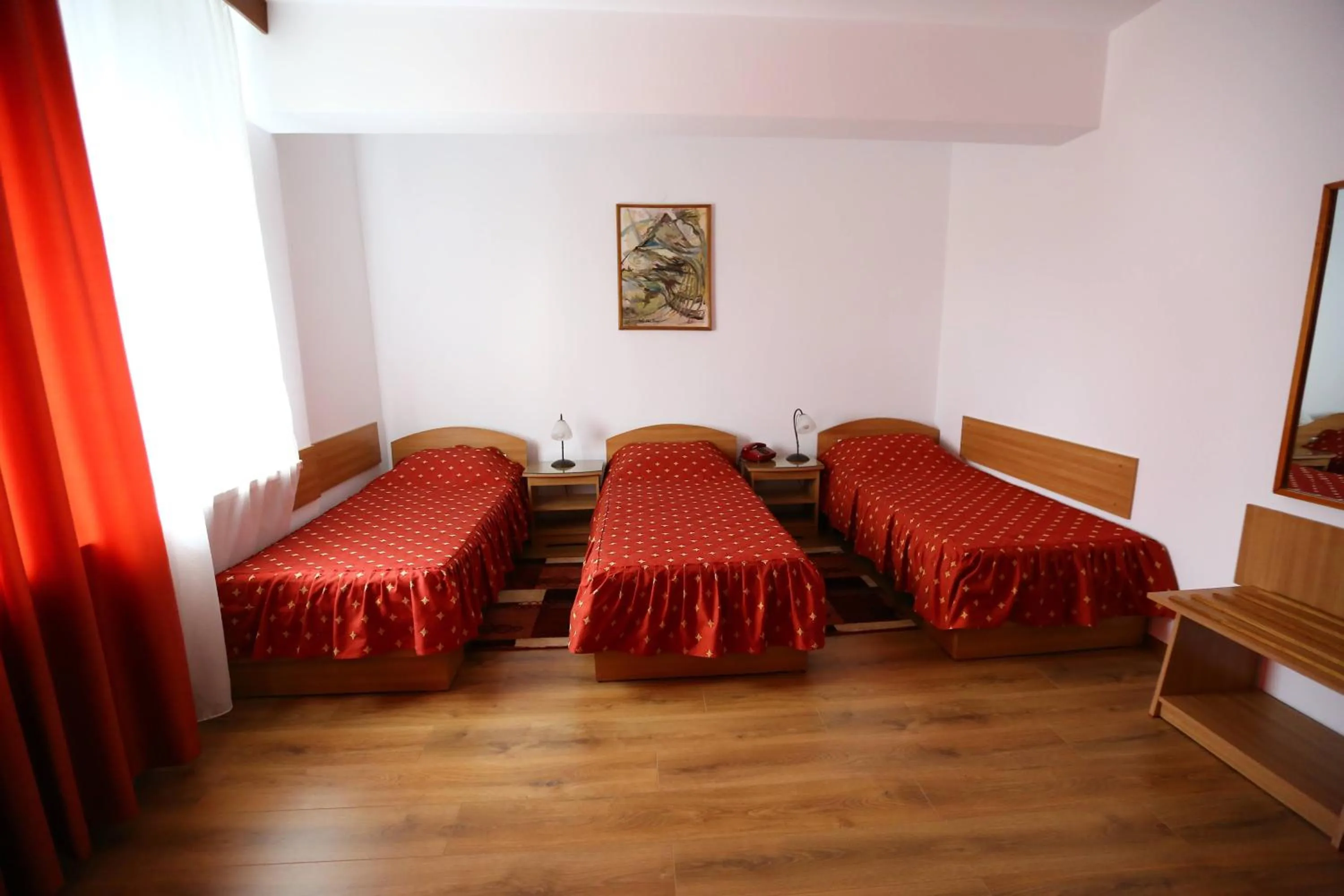 Bed in Hotel Moldova