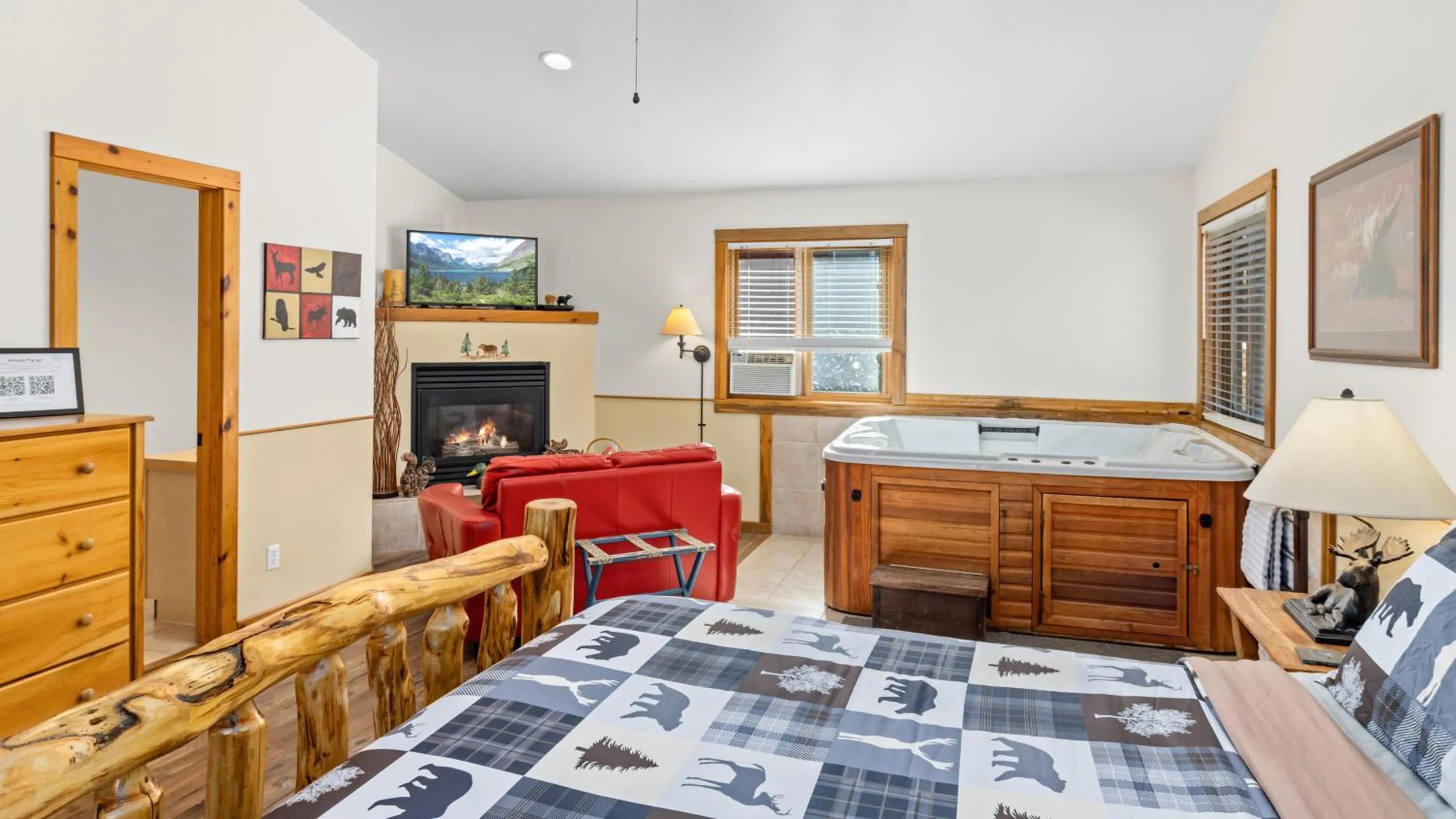 Bed in Mountain Shadows Resort