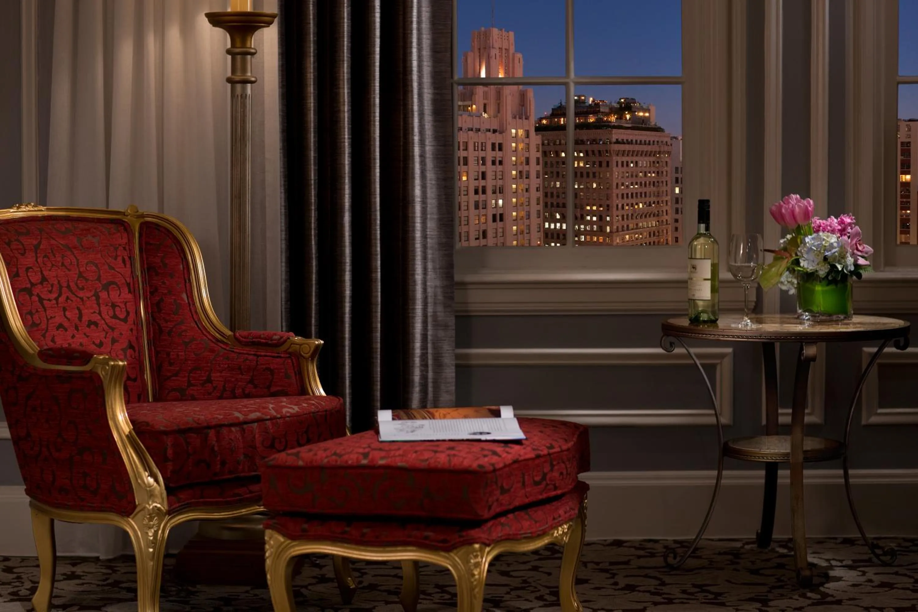 Seating area in The Biltmore Los Angeles