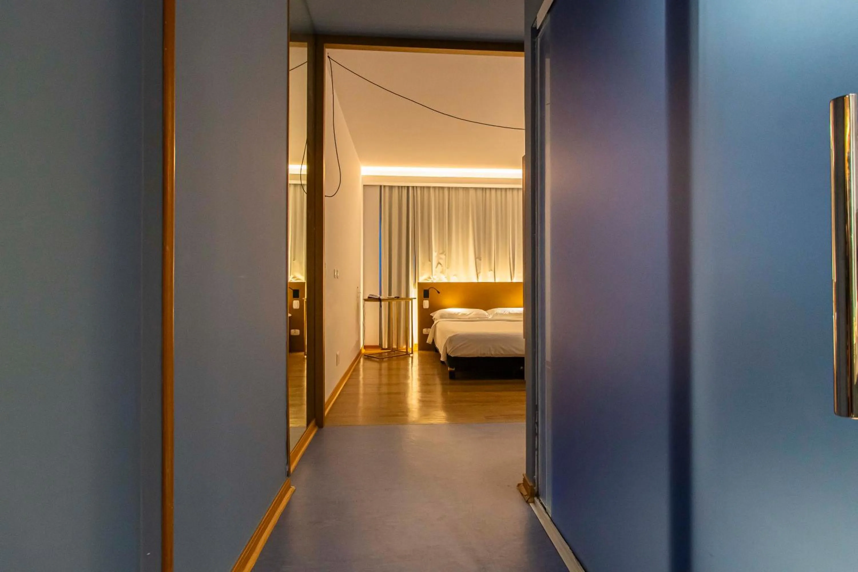 Bedroom, Bed in Hotel Euro Suite Curitiba Batel By Nacional Inn