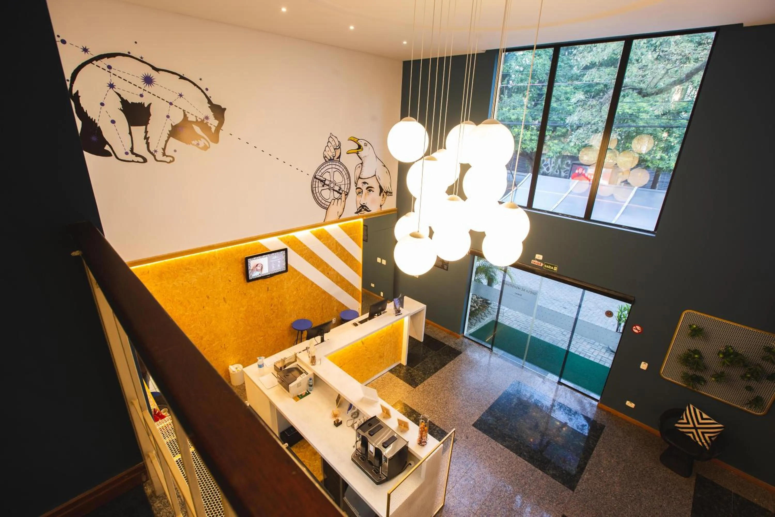 Lobby or reception in Hotel Euro Suite Curitiba Batel By Nacional Inn