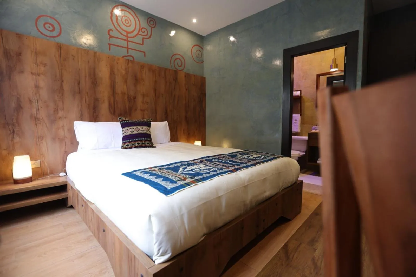 Decorative detail, Bed in Chakana Hotel Boutique Mariscal