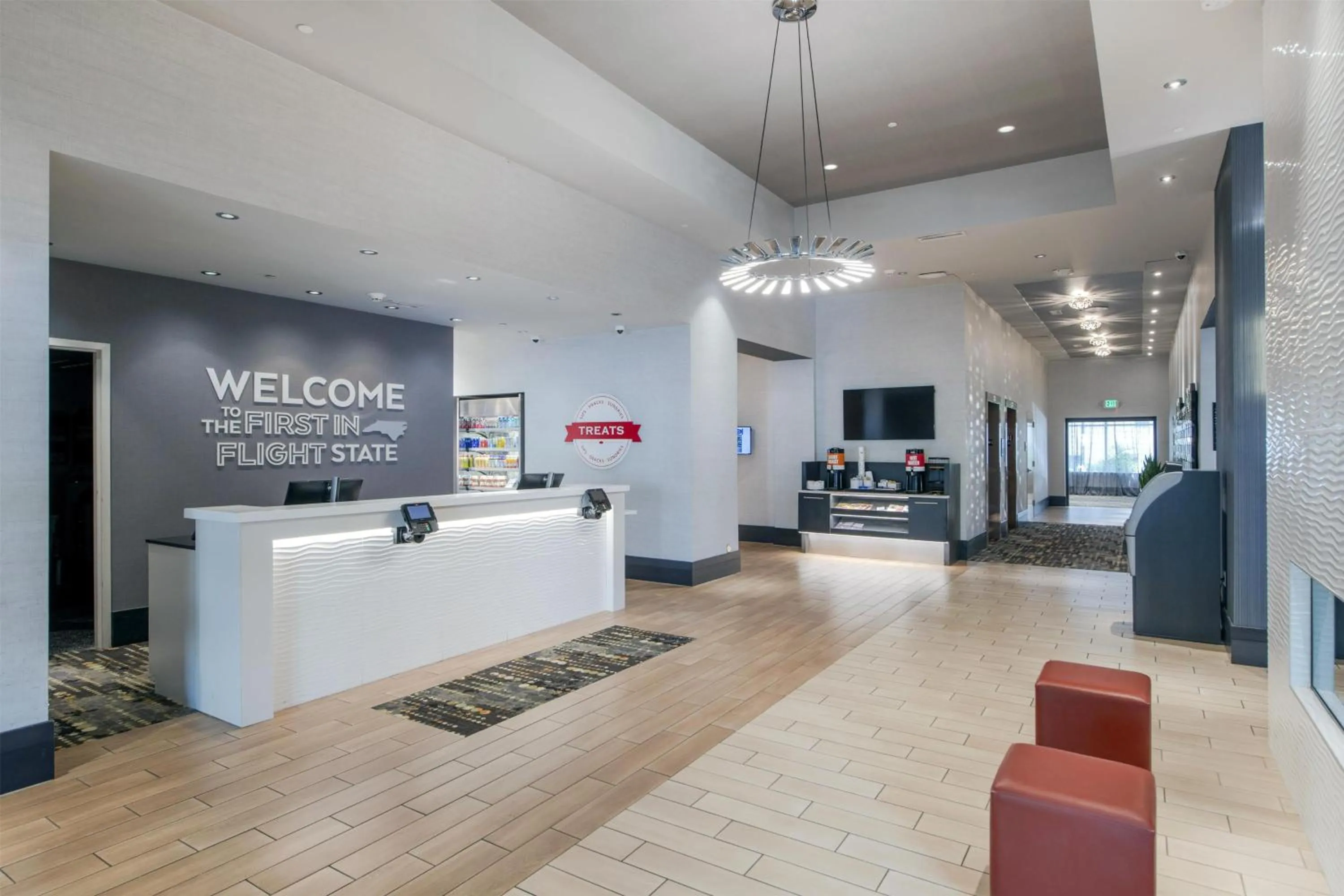 Lobby or reception in Hampton Inn & Suites Raleigh-Durham Airport-Brier Creek
