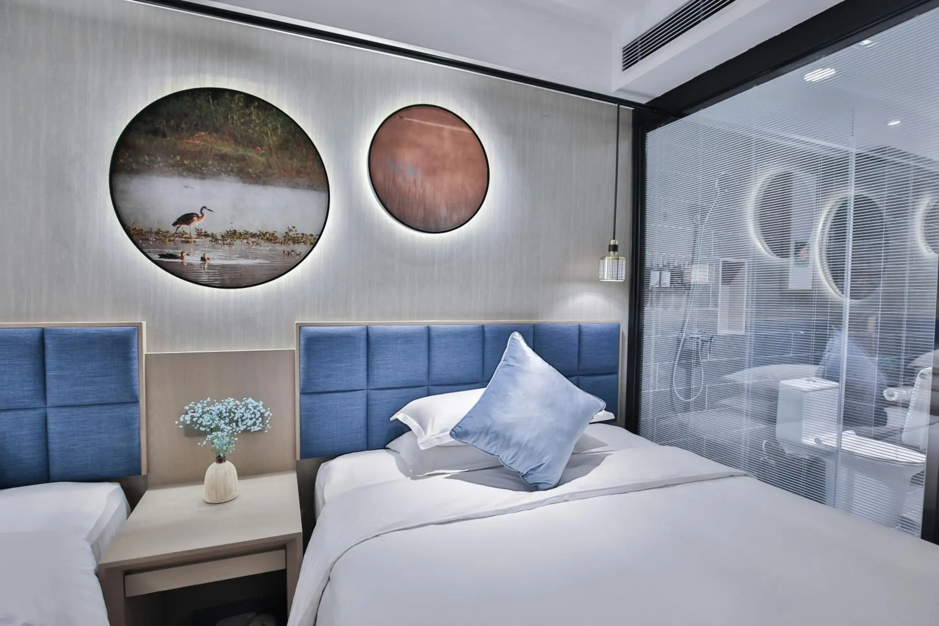 Core-Style Family Twin Room in SSAW Boutique Hotel Hangzhou Xixi Xin Core-Style Family Twin Room in SSAW Boutique Hotel Hangzhou Xixi Xin