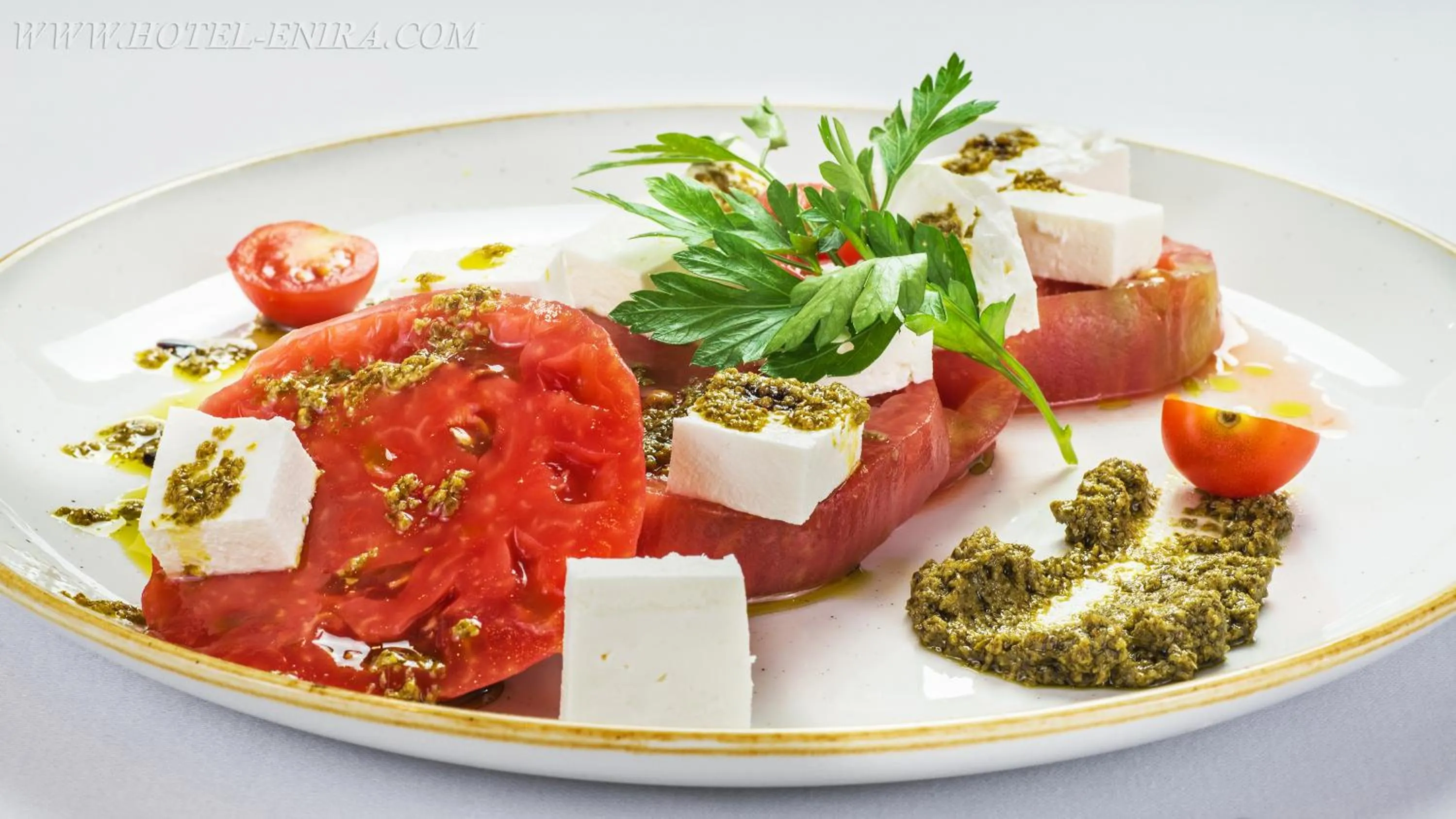 Text overlay in Enira Spa Hotel