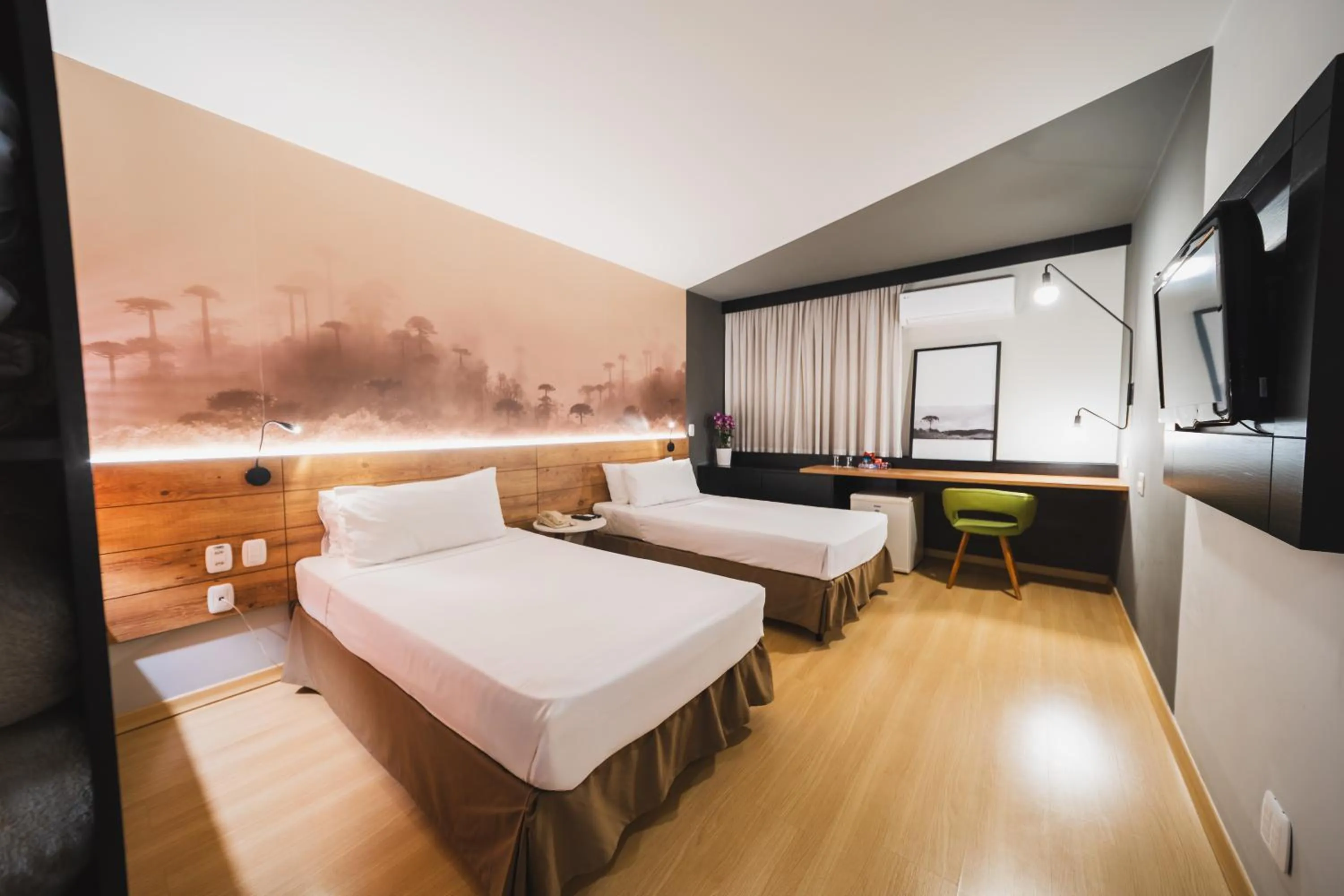 Bed in Hotel Cassino Tower Curitiba Aeroporto By Nacional Inn