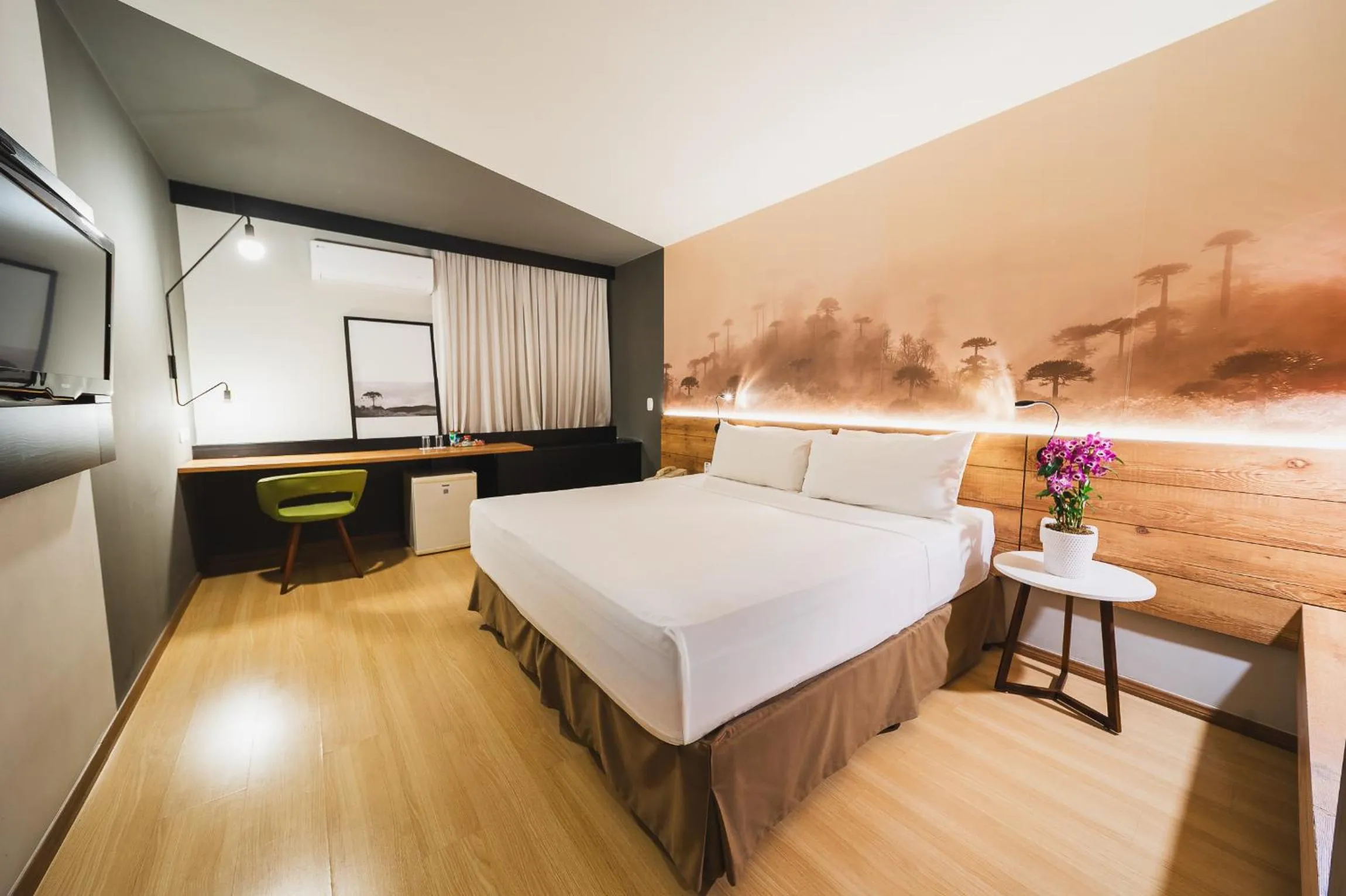 Bedroom, Bed in Hotel Cassino Tower Curitiba Aeroporto By Nacional Inn