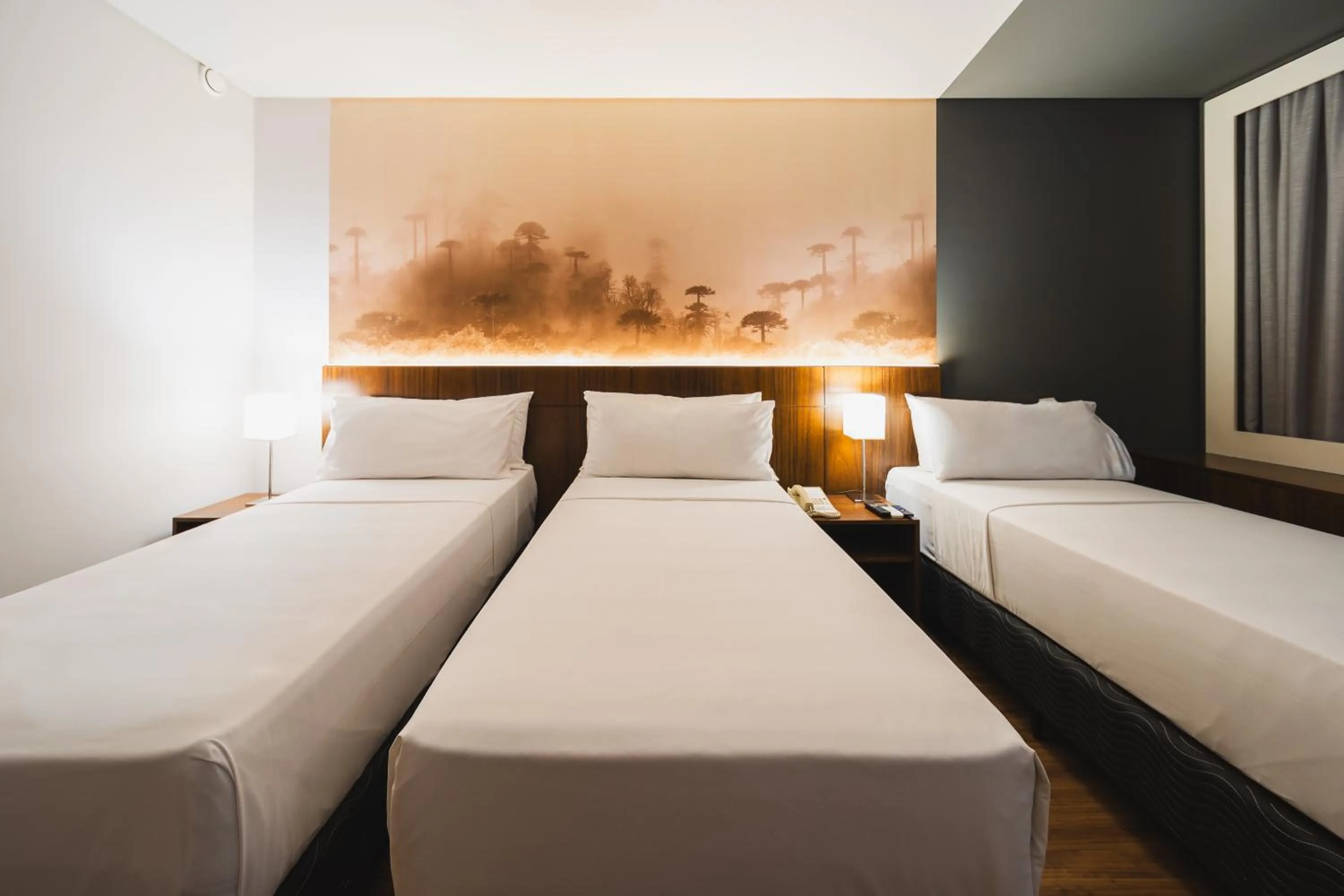 Bed in Hotel Cassino Tower Curitiba Aeroporto By Nacional Inn