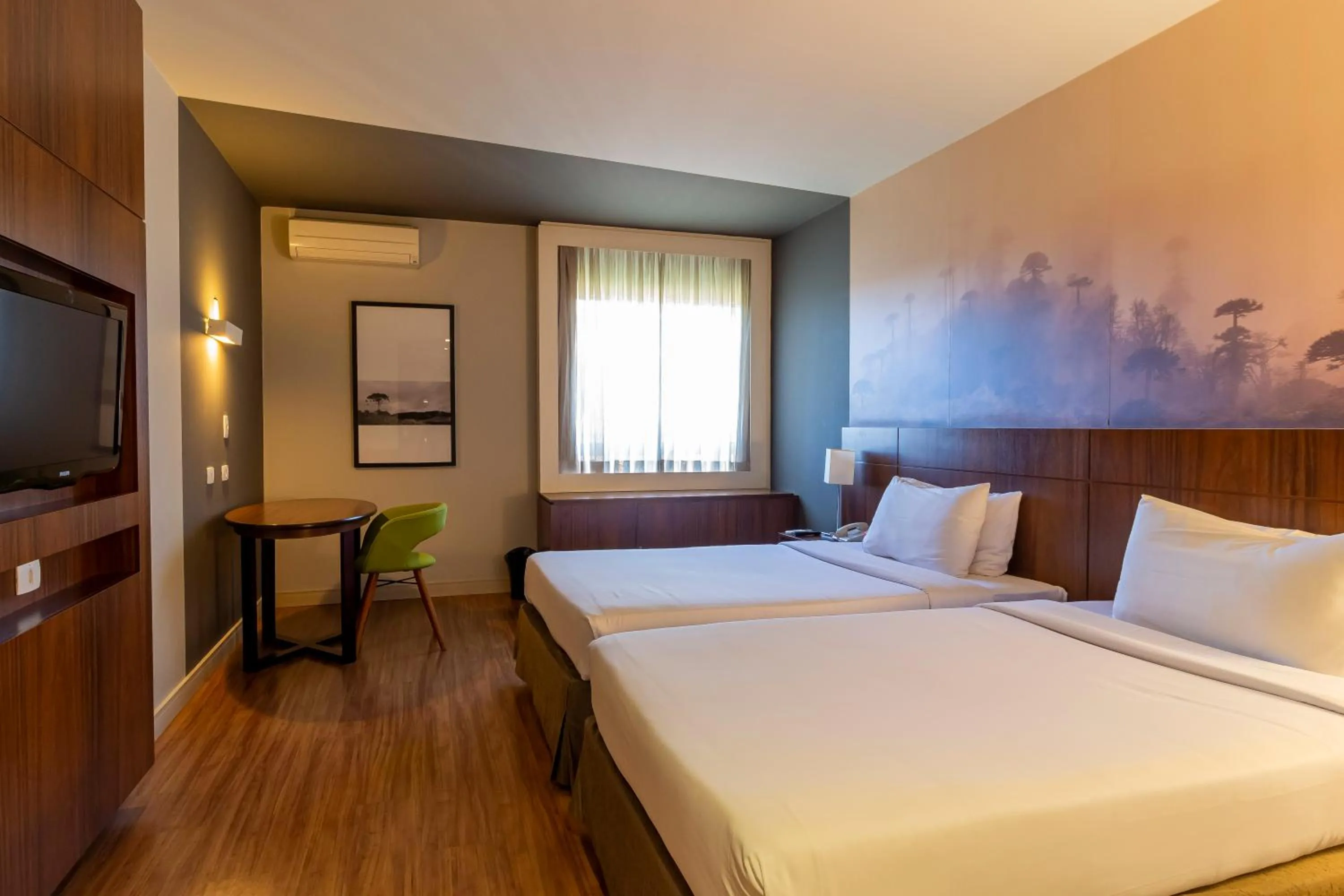 Bedroom, Bed in Hotel Cassino Tower Curitiba Aeroporto By Nacional Inn