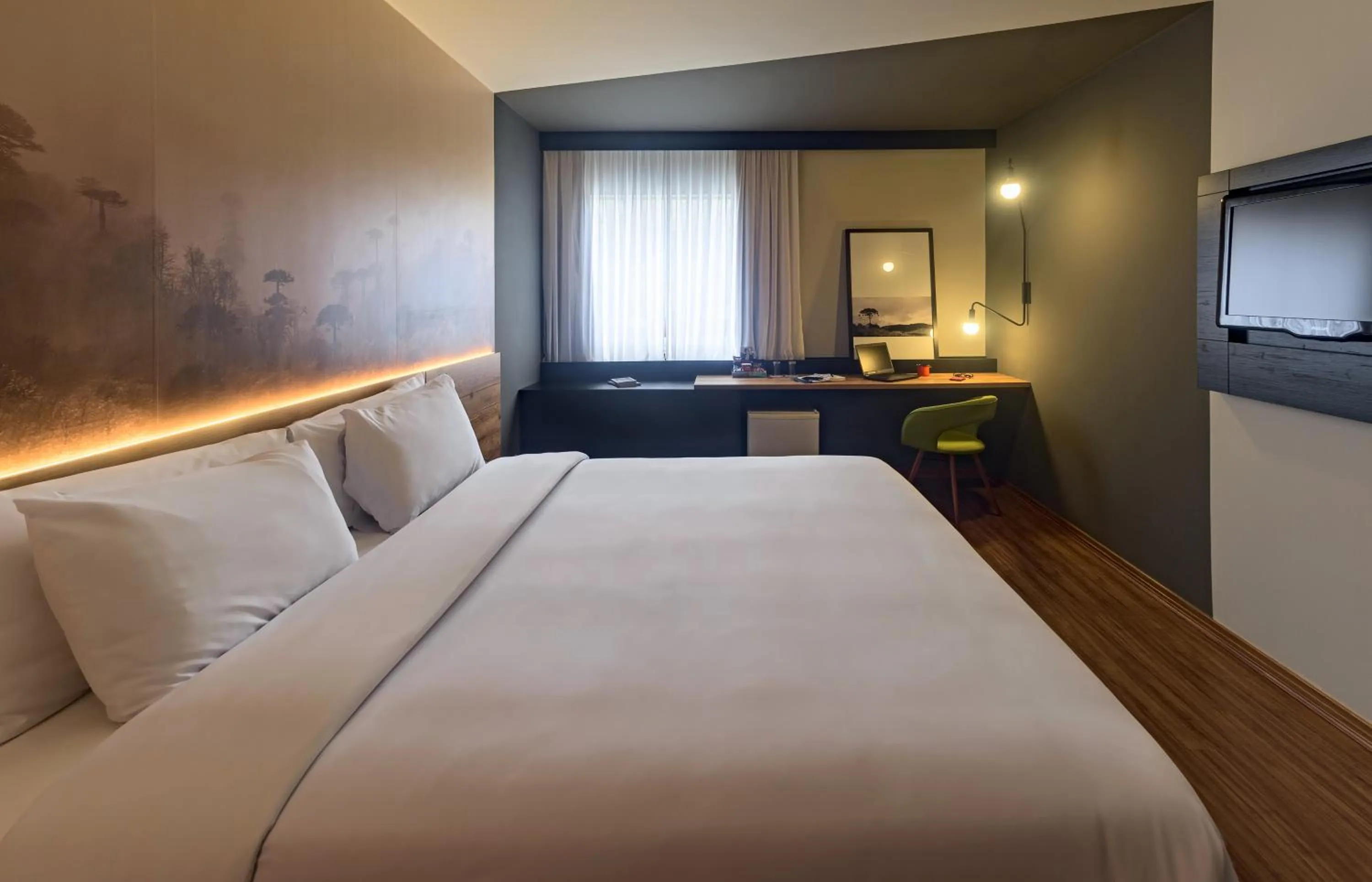 Bed in Hotel Cassino Tower Curitiba Aeroporto By Nacional Inn