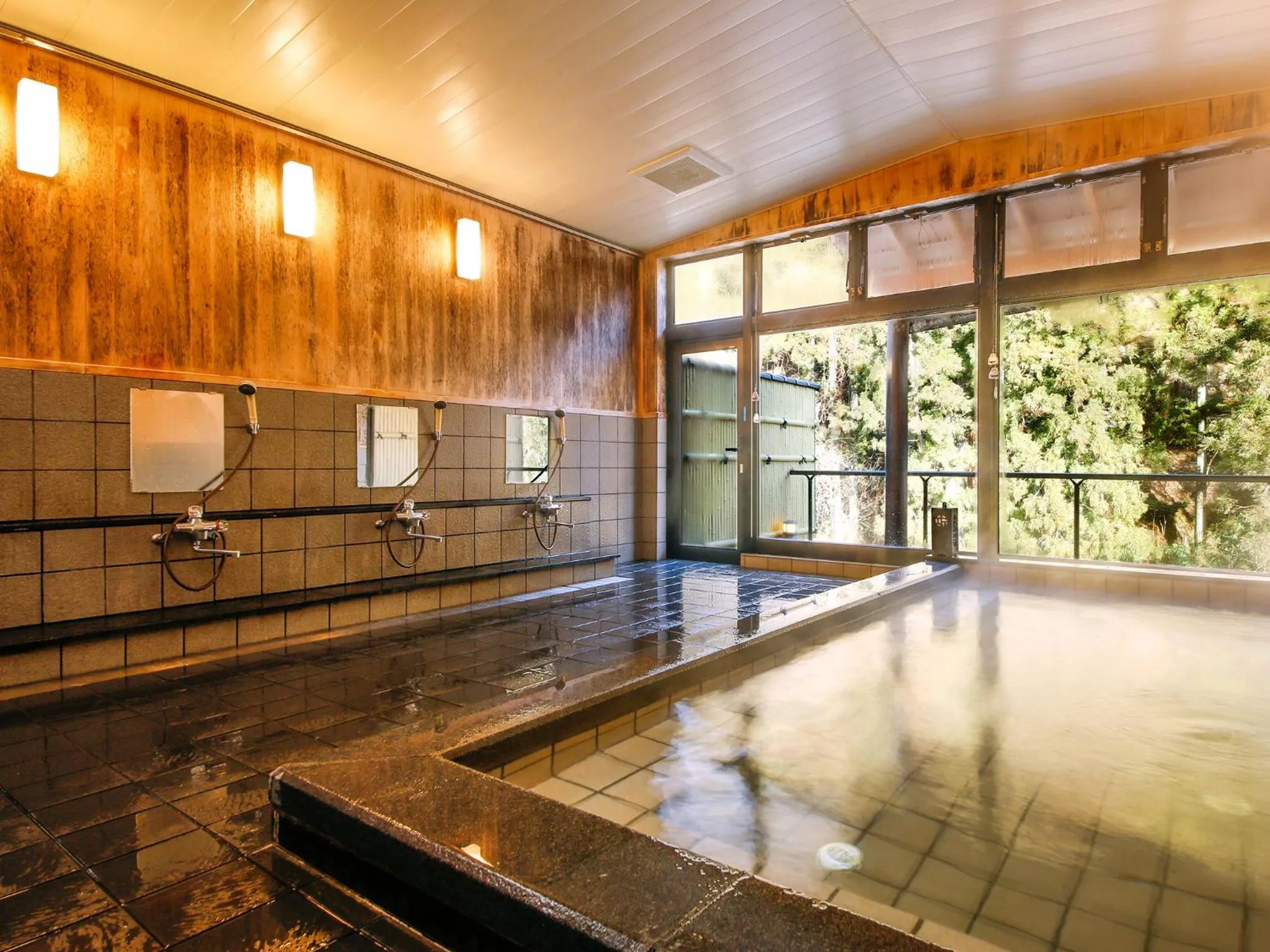Public Bath in Ryokan Chinsen-Rou