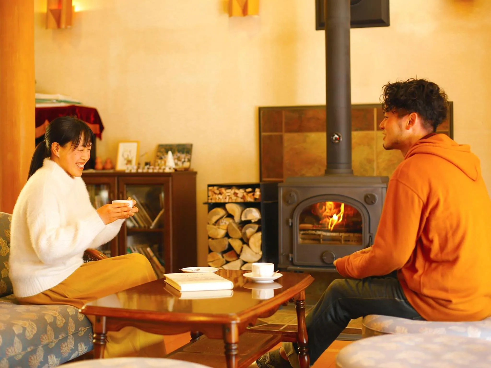 Lobby or reception in Ryokan Chinsen-Rou