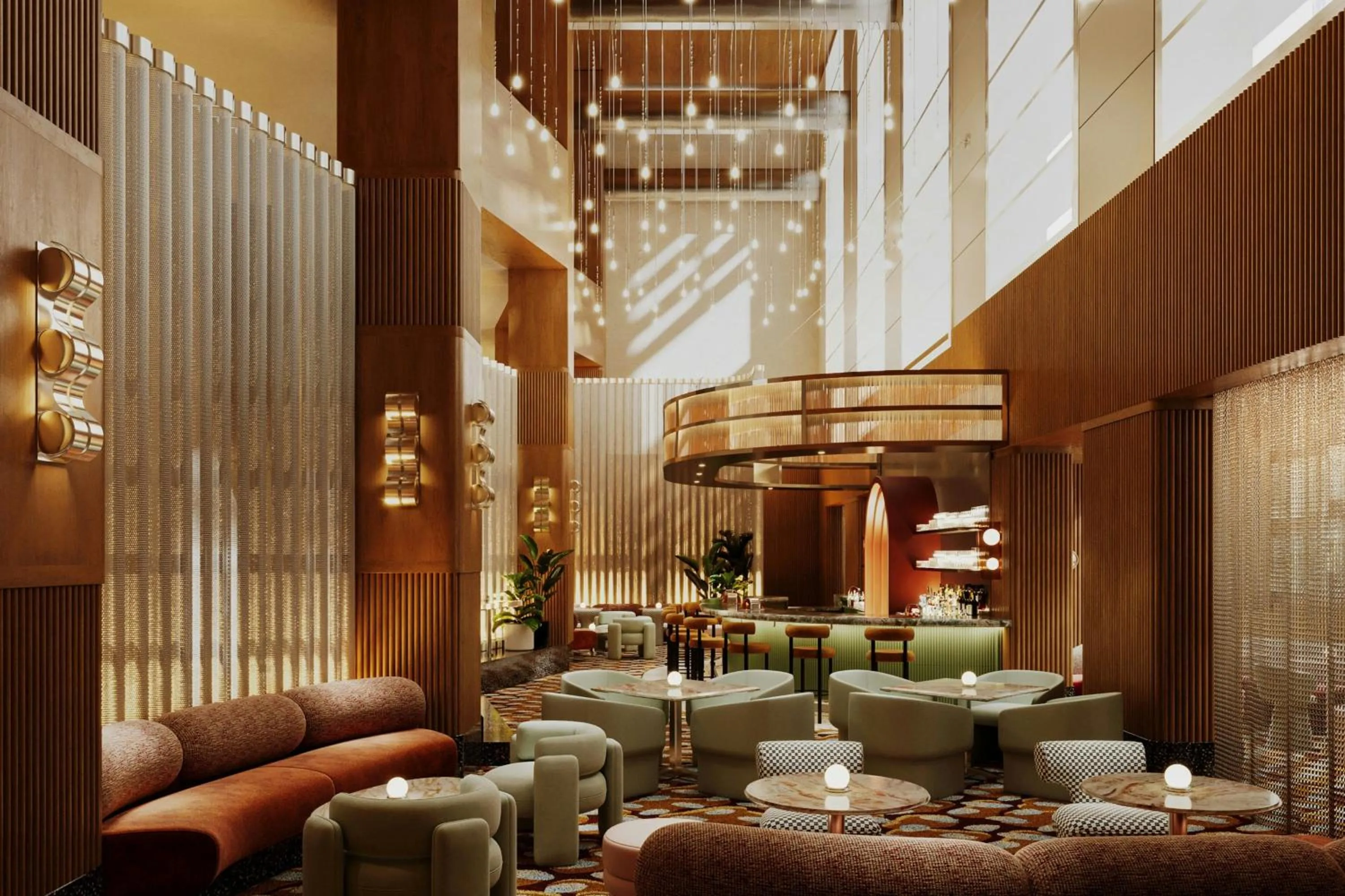 Living room in W Hoboken