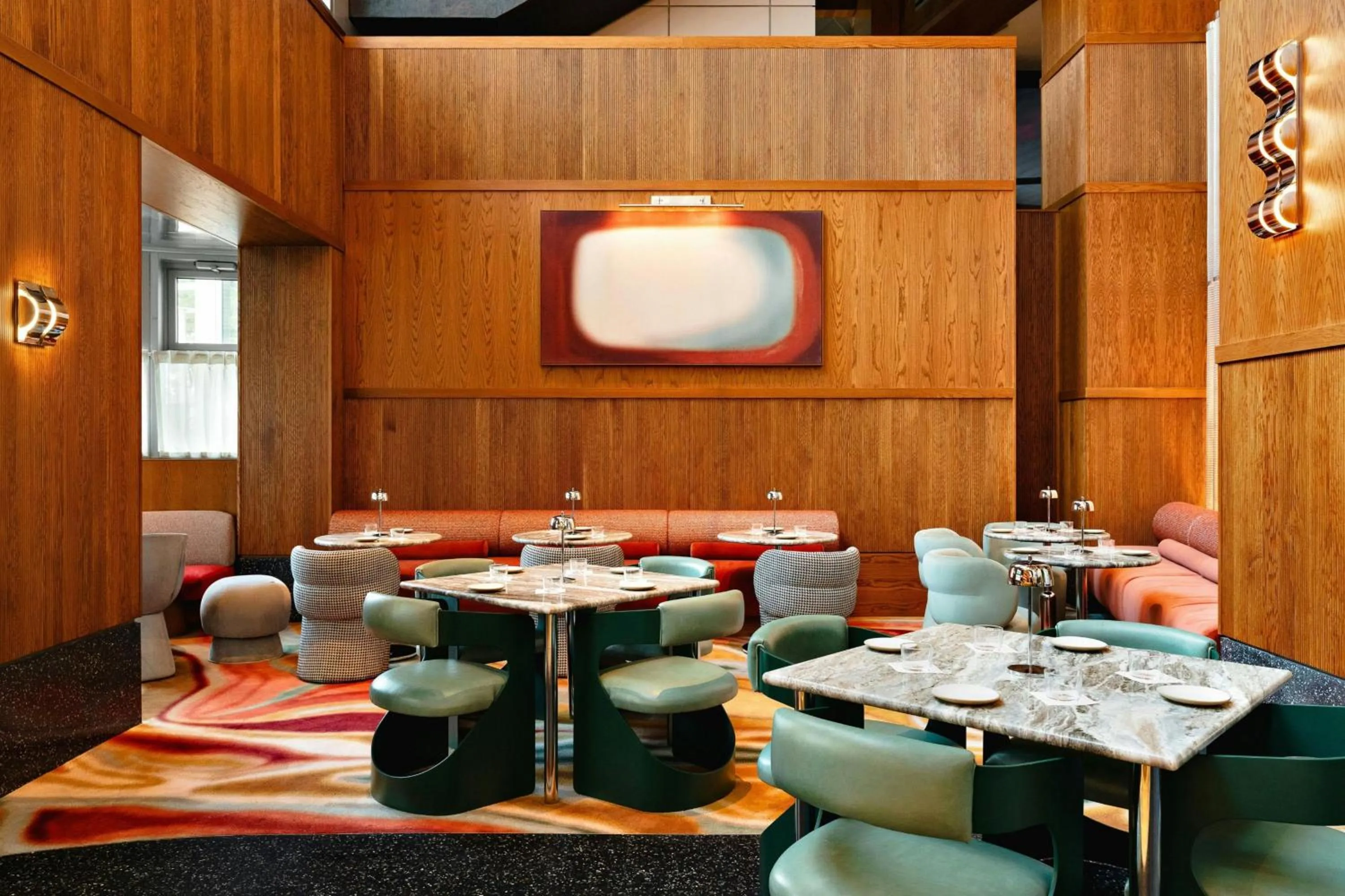 Living room in W Hoboken