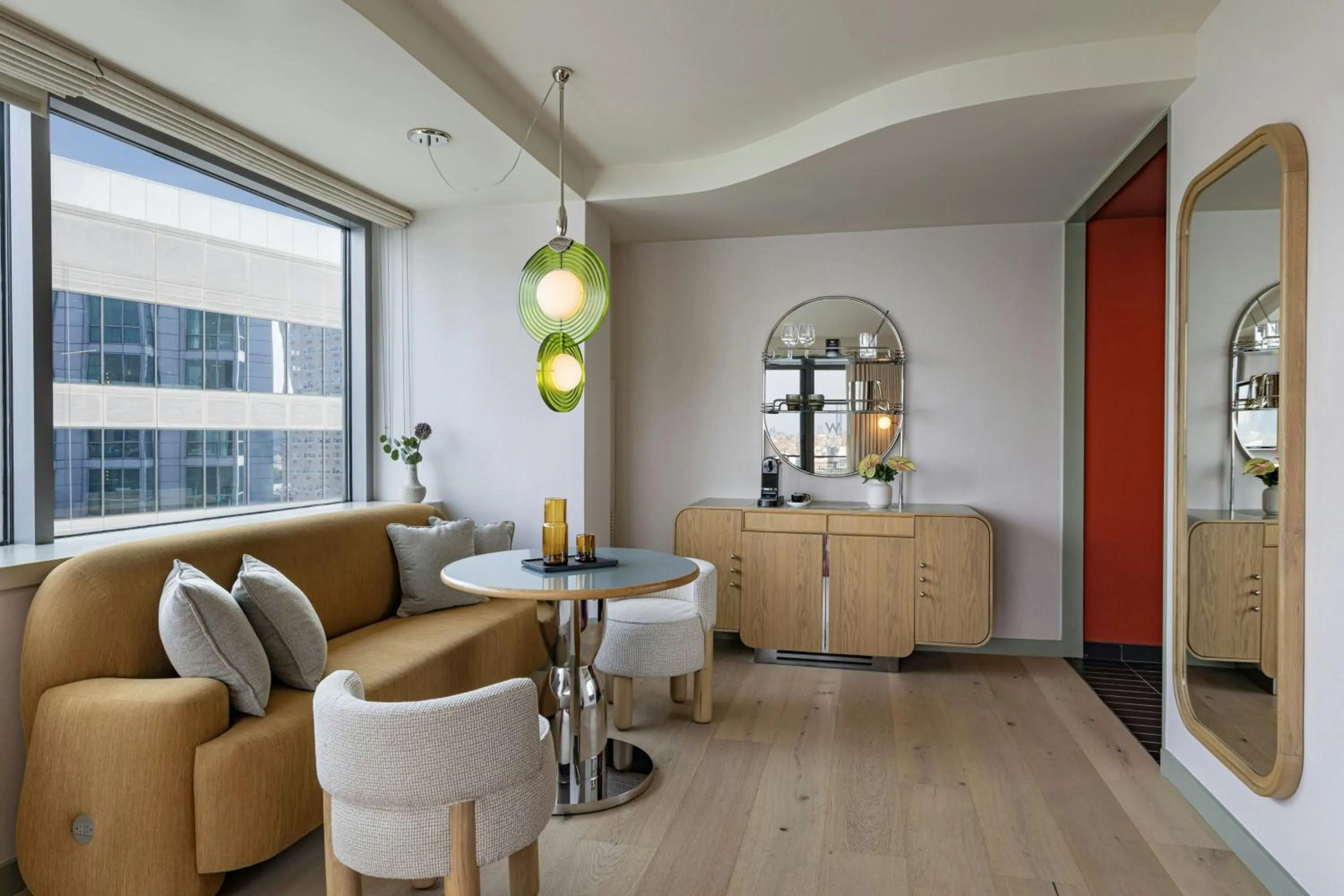 Living room in W Hoboken