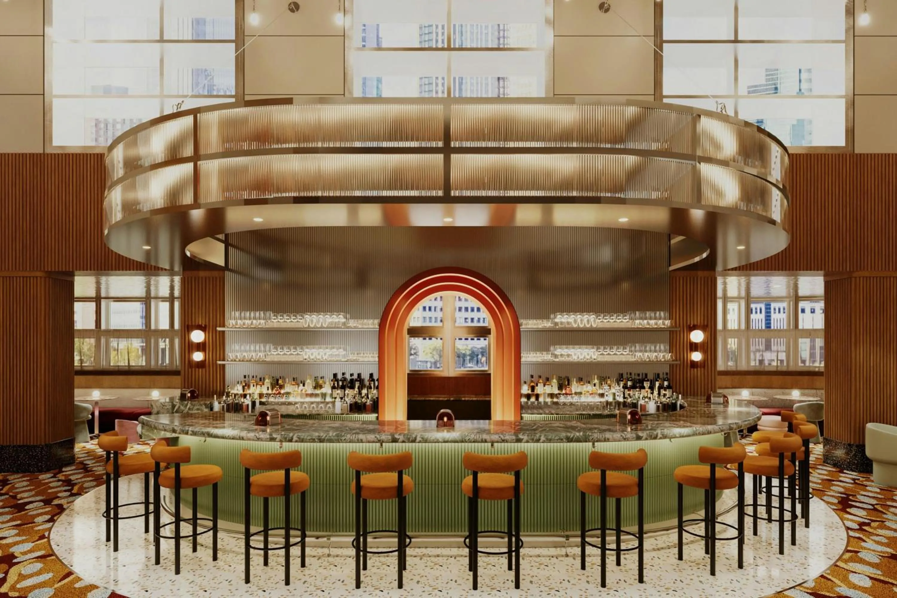 Living room in W Hoboken