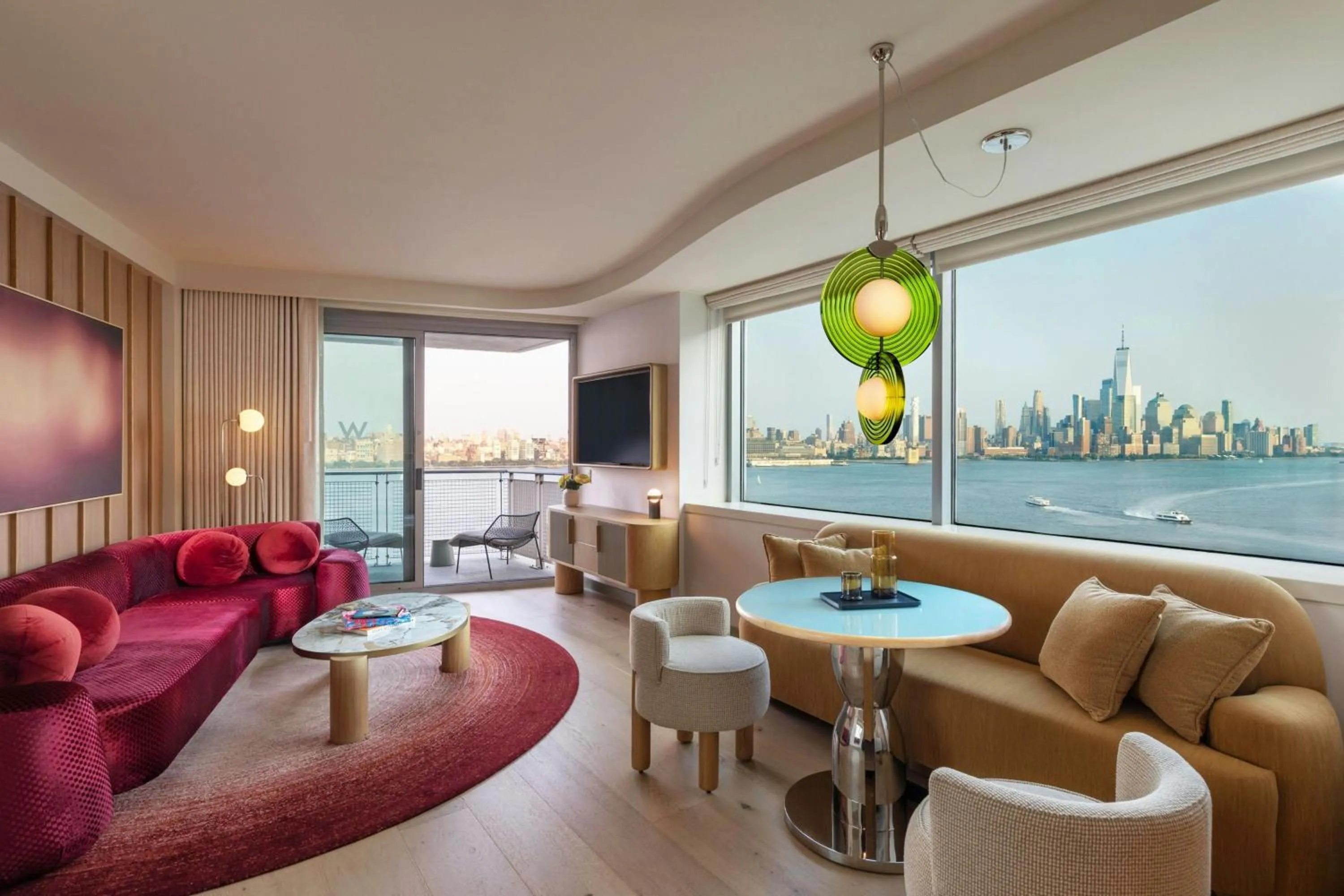 Living room in W Hoboken