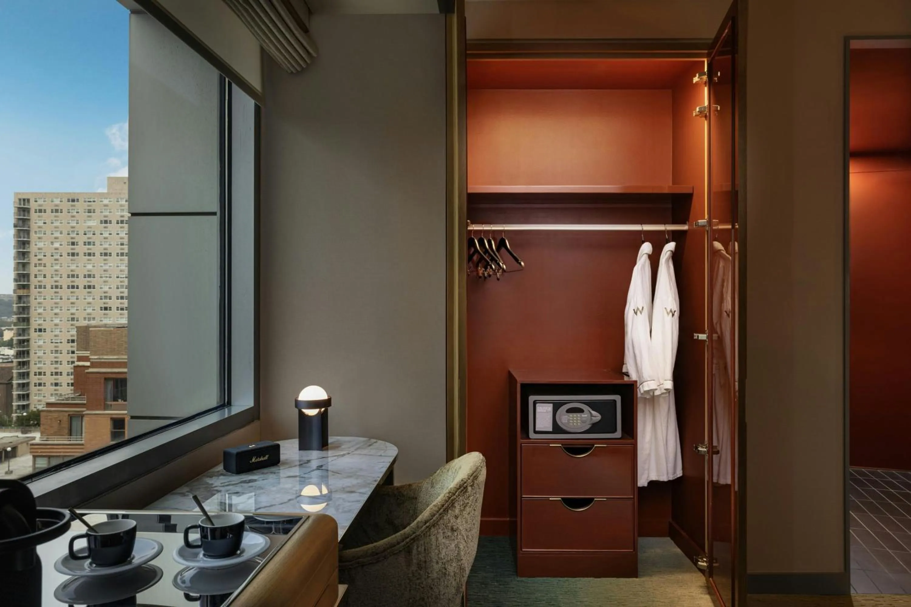 Living room in W Hoboken