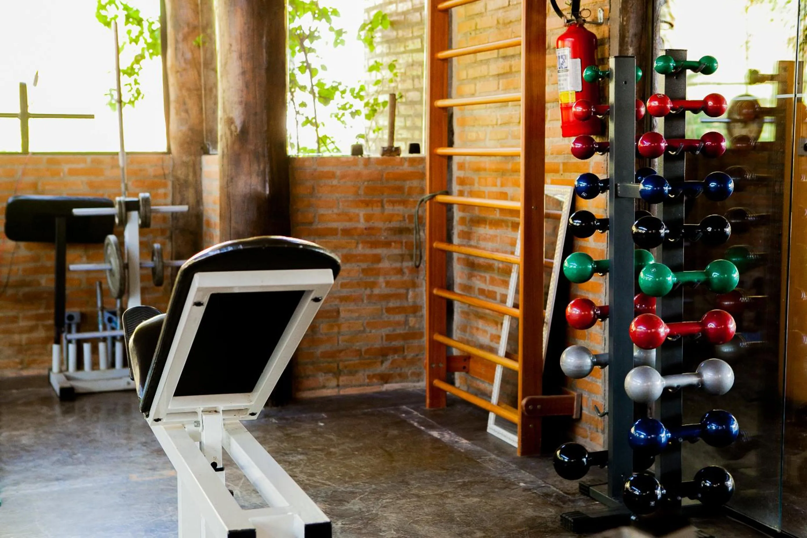 Fitness centre/facilities in Hotel Porto dos Milagres